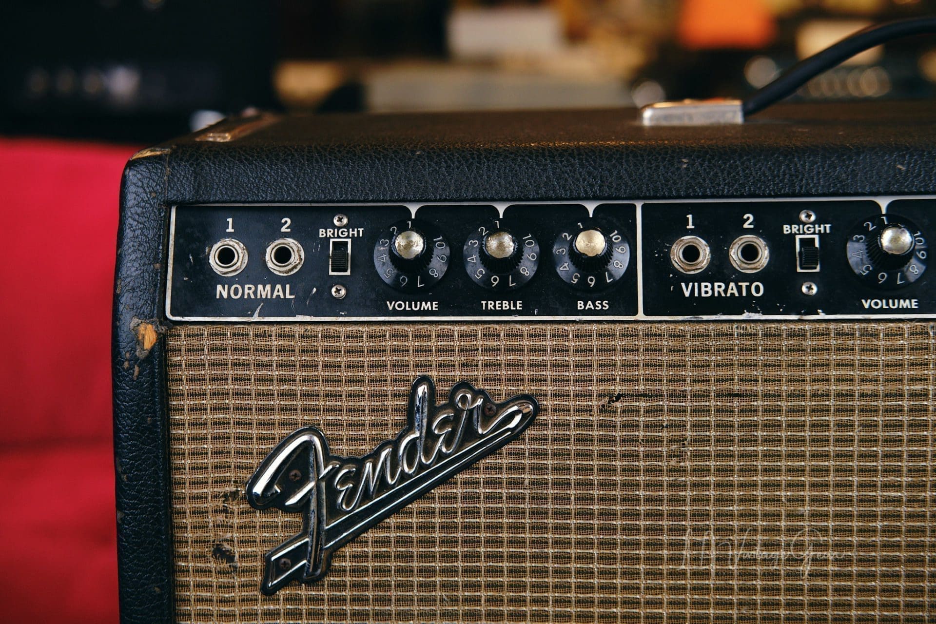Fender 1965 Pro Reverb 2x12 Combo Guitar Amplifier - Owned by Renowned Jazz Guitarist Bruce Forman! - Image 3