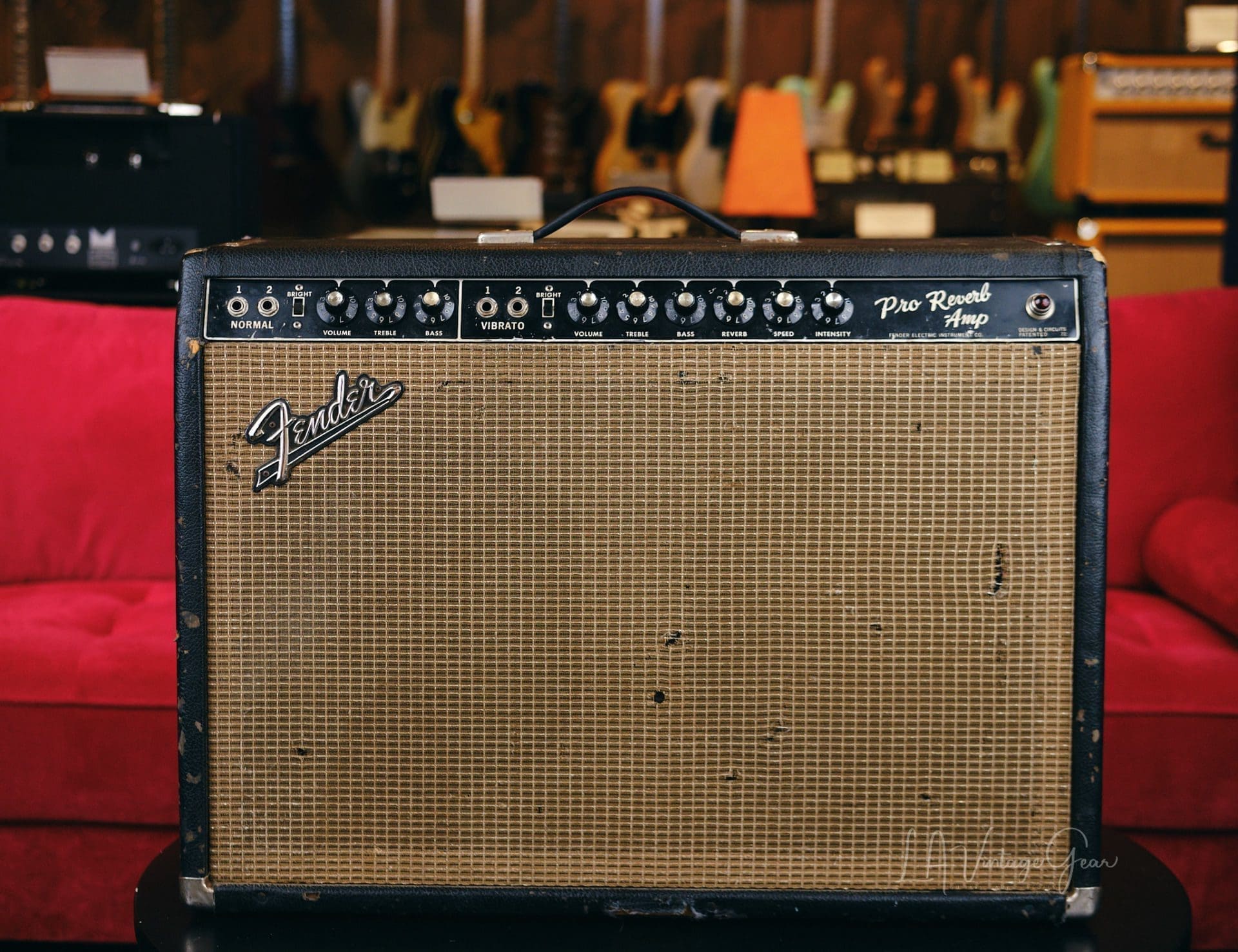 Fender 1965 Pro Reverb 2x12 Combo Guitar Amplifier - Owned by Renowned Jazz Guitarist Bruce Forman!