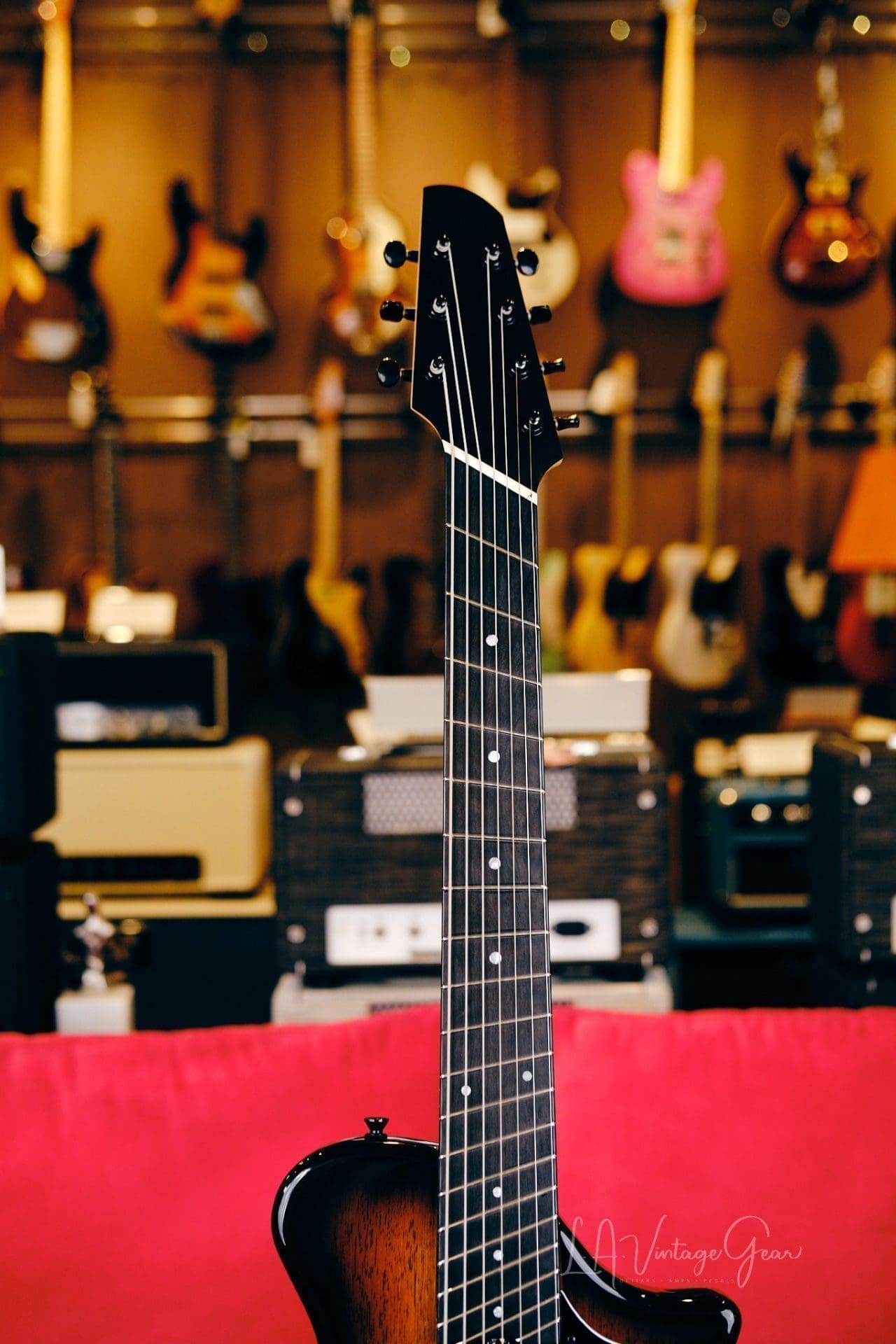 Hybrid Guitars 7 String Deluxe "Charlie Hunter" Style Bass/Electric Guitar - Dark Sunburst - Brand New! - Image 11