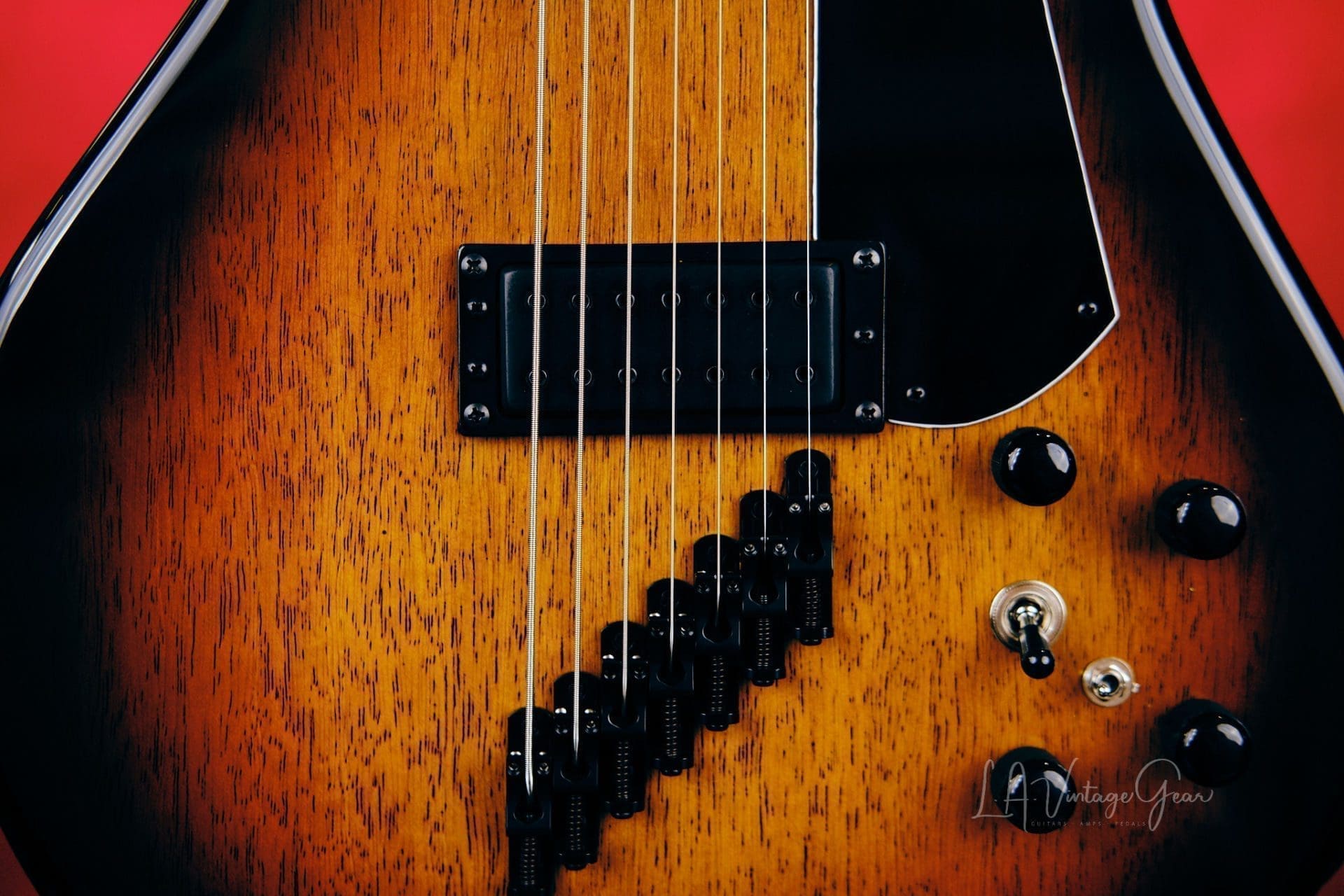 Hybrid Guitars 7 String Deluxe "Charlie Hunter" Style Bass/Electric Guitar - Dark Sunburst - Brand New! - Image 4