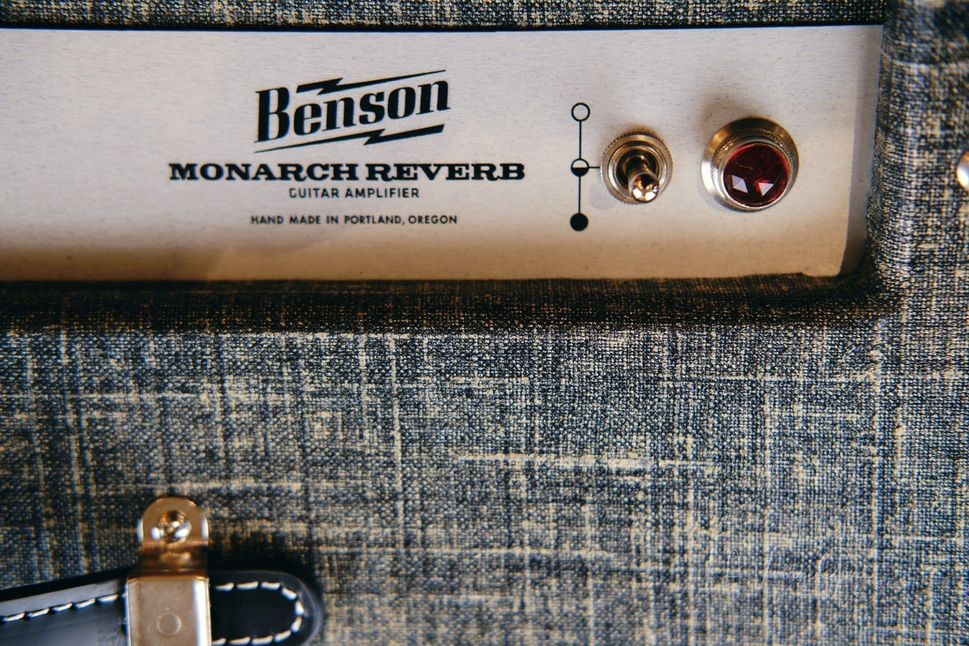 Benson Monarch Reverb 15 Watt 1x12 Combo Guitar Amplifier - Nightmoves Finish! - Image 5