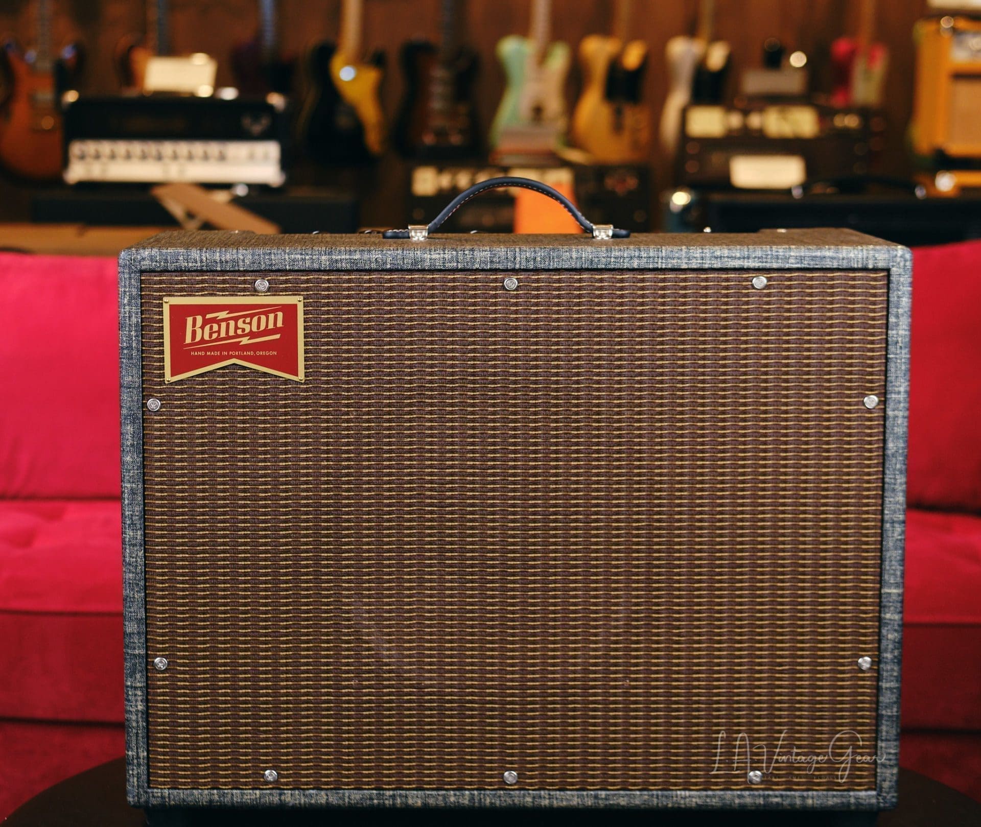 Benson Monarch Reverb 15 Watt 1x12 Combo Guitar Amplifier - Nightmoves Finish!
