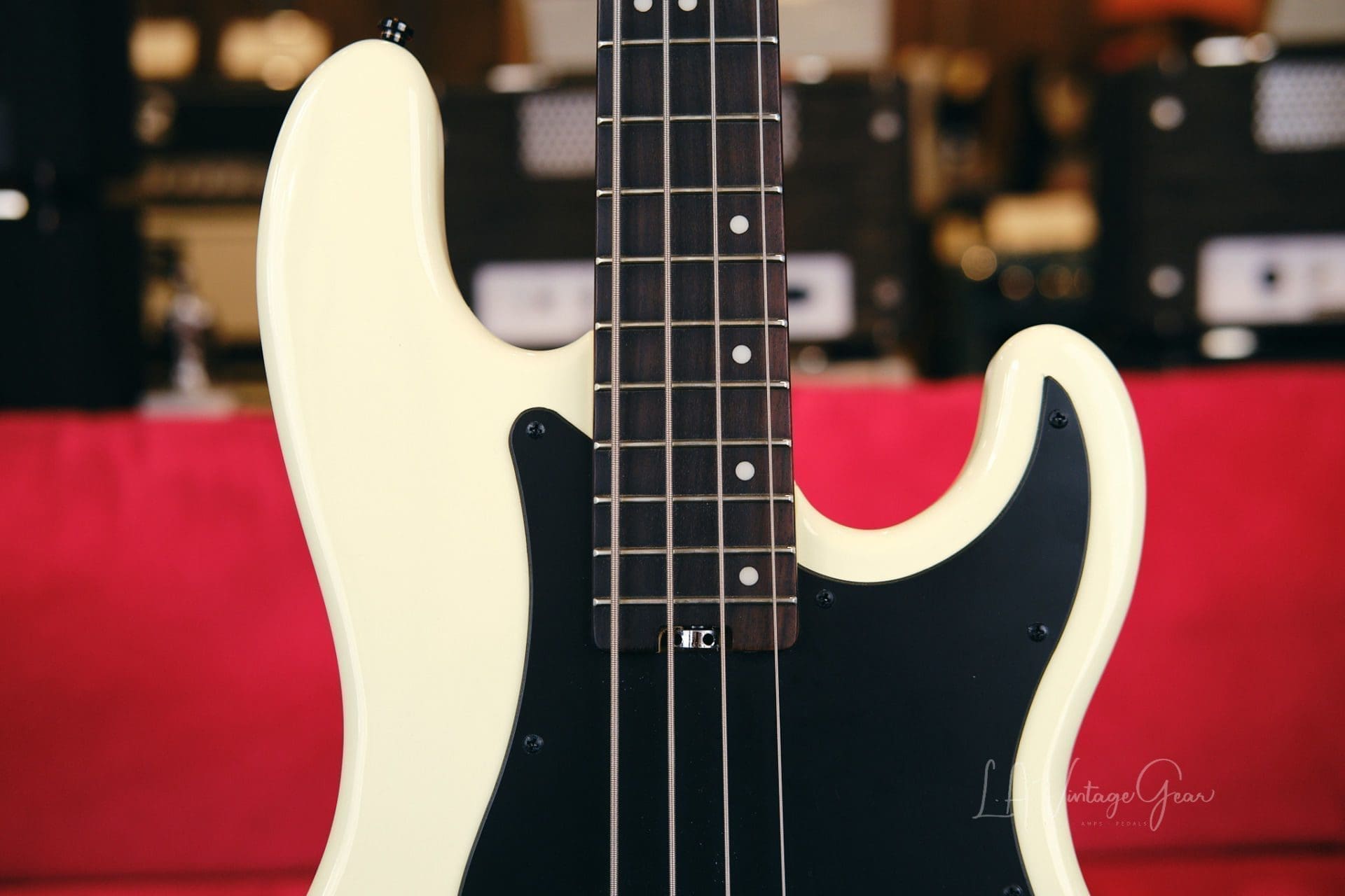 Schecter Diamond Series P4 Electric Bass Guitar - P Style Bass in a Ivory Finish! Mint! - Image 3