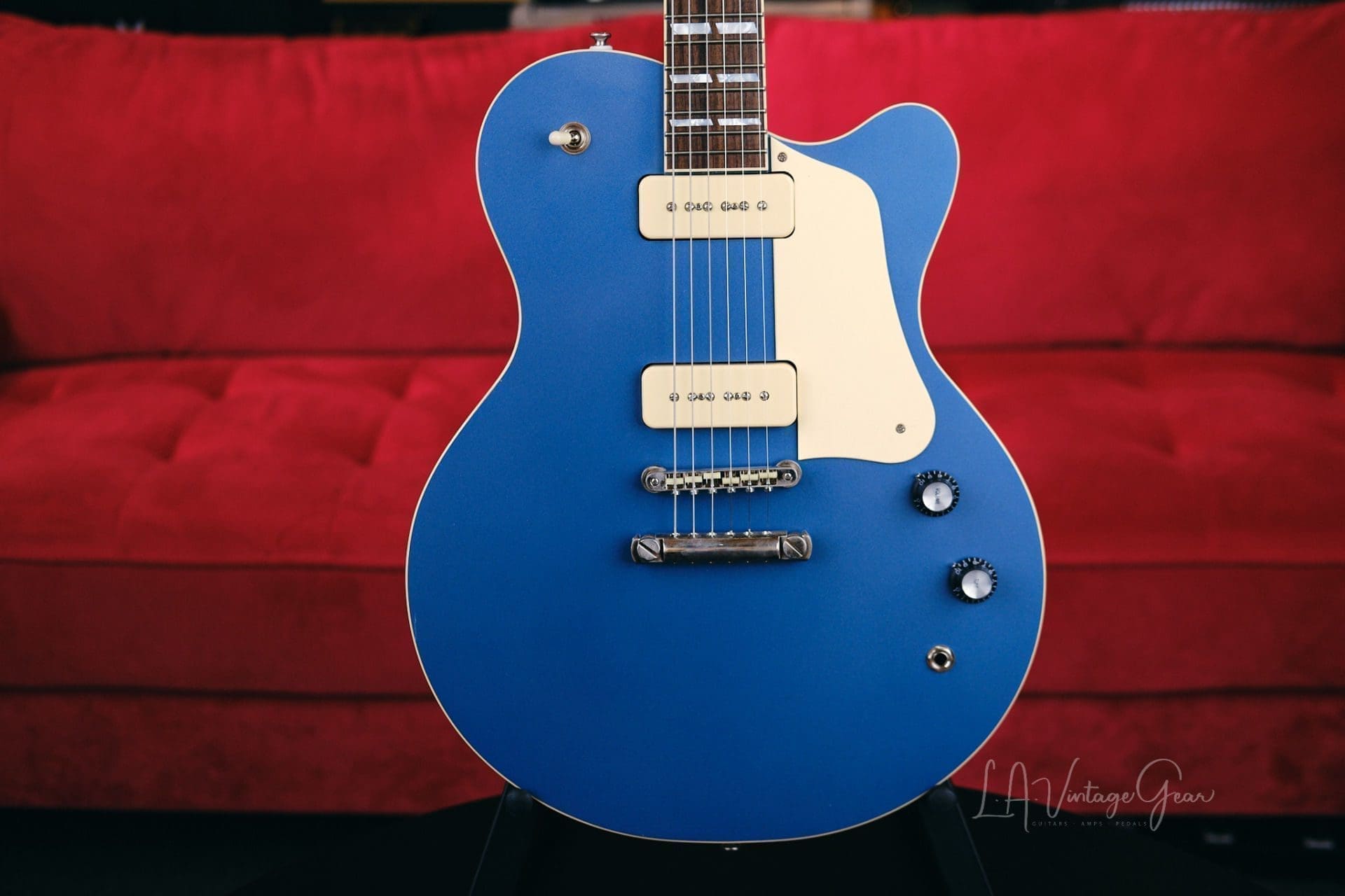 Josh Williams Stella Jr. Electric Guitar #276 - Lightly Relic'd Pelham Blue Finish with Lollar P90 Soapbar Pickups! - Image 2