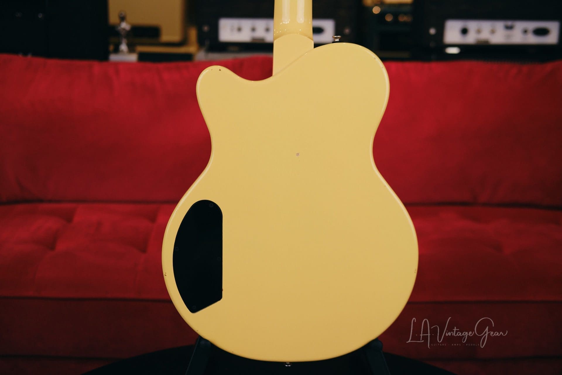 Josh Williams Stell Jr. Electric Guitar #319 - Lightly Relic'd TV Yellow Finish with 1x Lollar P90 Dogear Pickup - Image 13