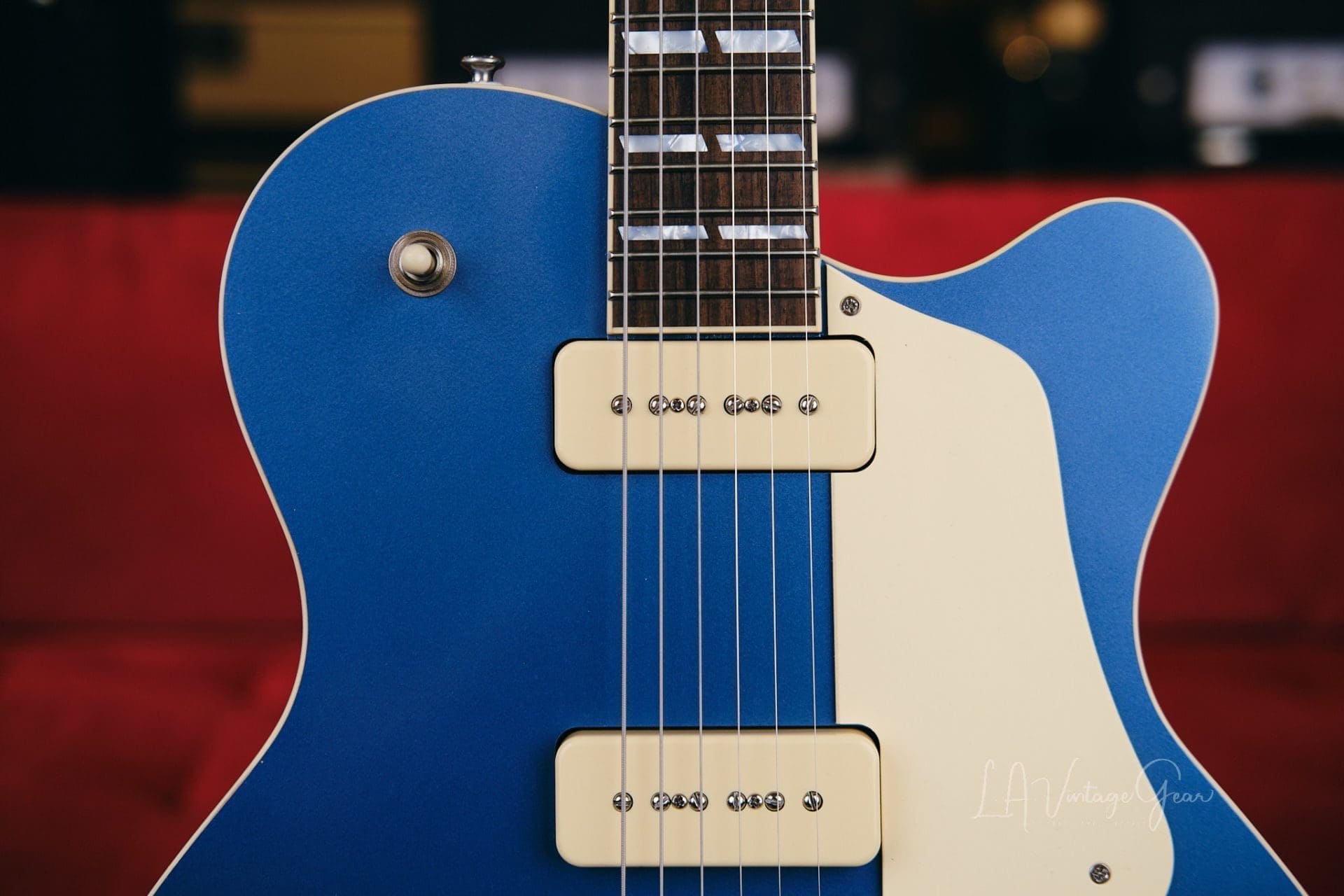 Josh Williams Stella Jr. Electric Guitar #276 - Lightly Relic'd Pelham Blue Finish with Lollar P90 Soapbar Pickups! - Image 3