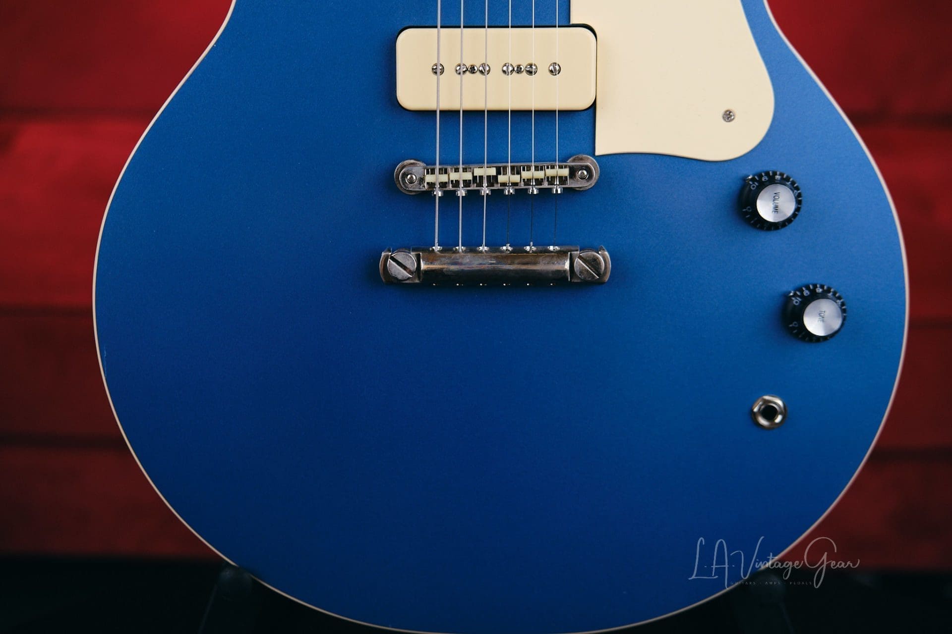 Josh Williams Stella Jr. Electric Guitar #276 - Lightly Relic'd Pelham Blue Finish with Lollar P90 Soapbar Pickups! - Image 4
