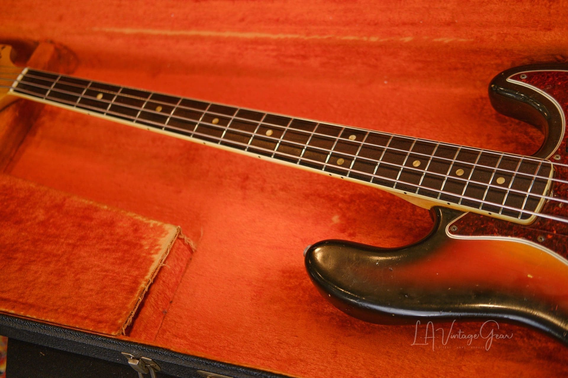 1966 Fender Jazz Bass - With OHSC, Covers, and Lollipop Tuners! - Image 8