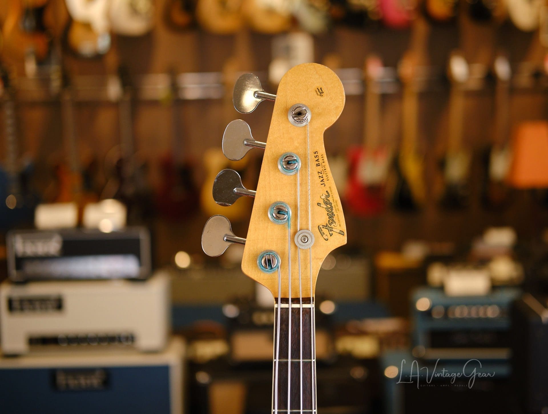 1966 Fender Jazz Bass - With OHSC, Covers, and Lollipop Tuners! - Image 9