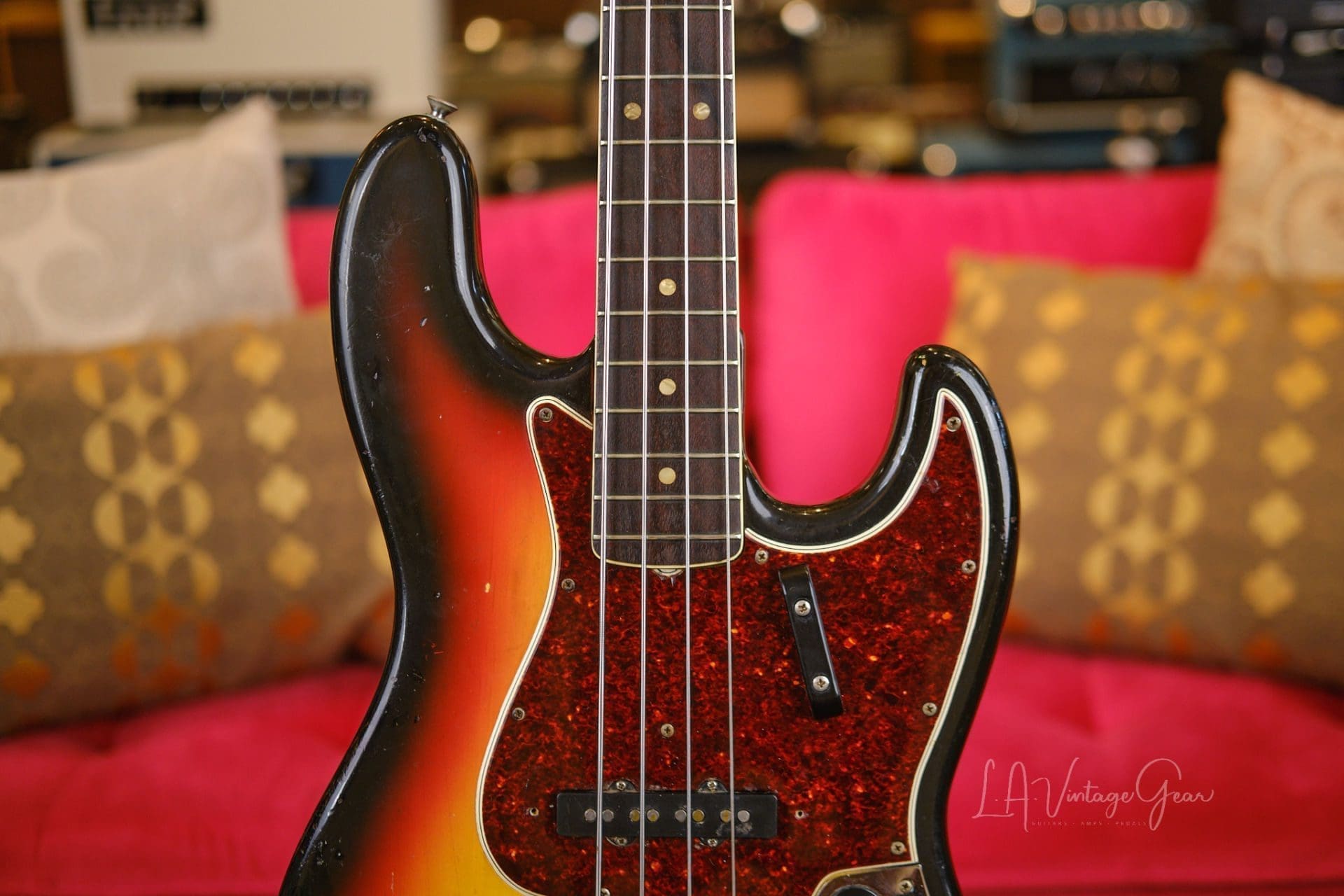 1966 Fender Jazz Bass - With OHSC, Covers, and Lollipop Tuners! - Image 3