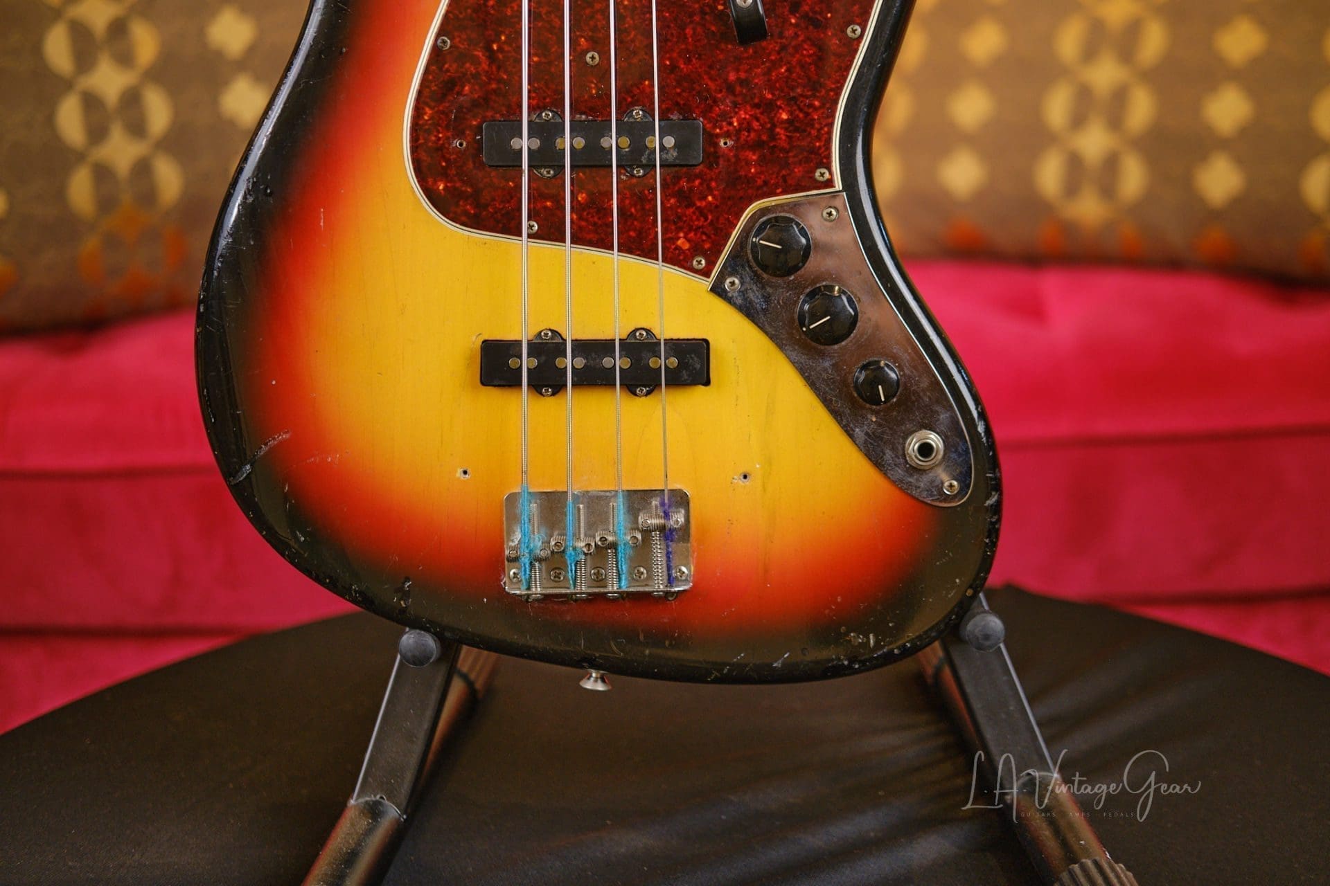1966 Fender Jazz Bass - With OHSC, Covers, and Lollipop Tuners! - Image 4