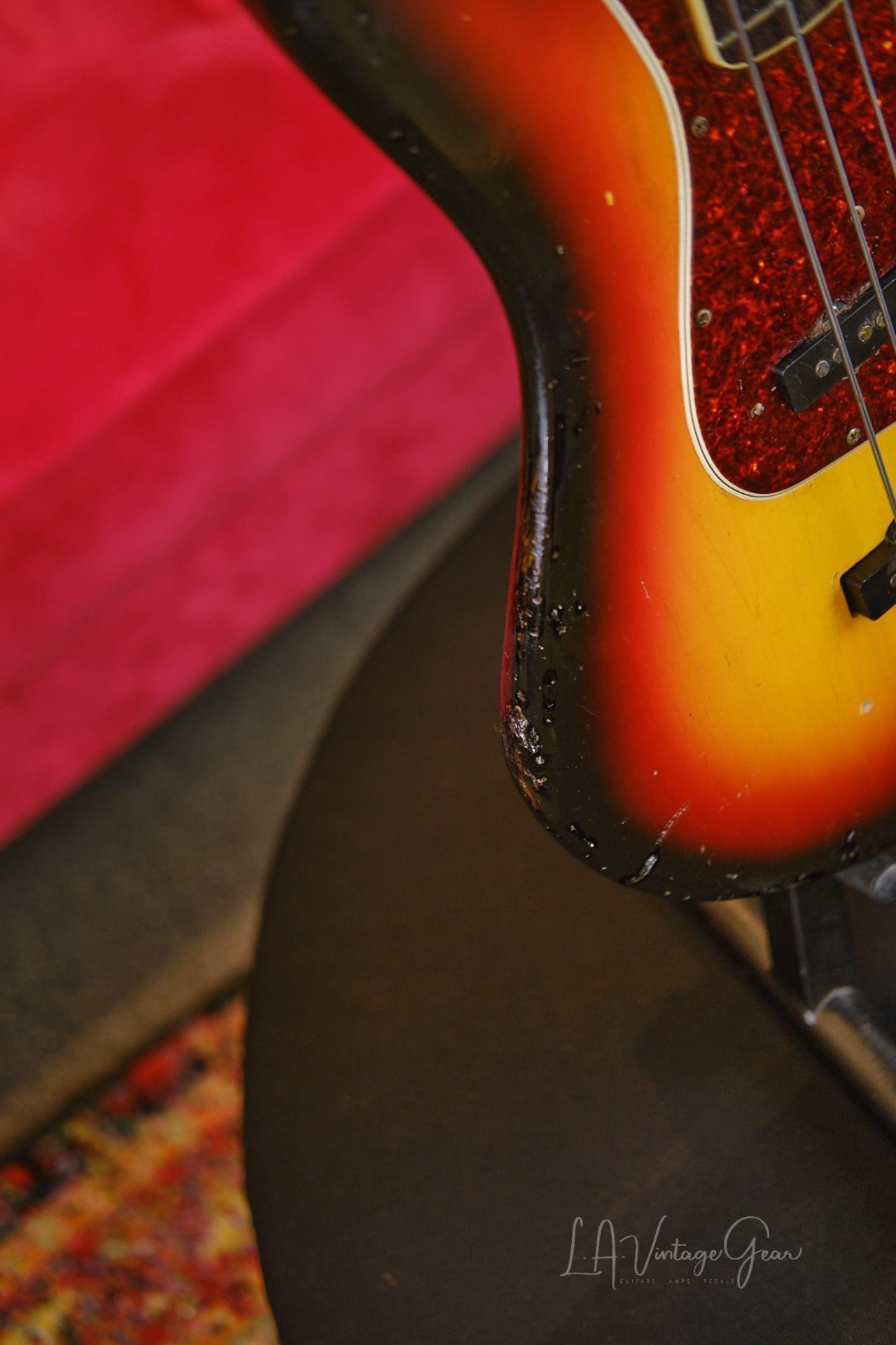 1966 Fender Jazz Bass - With OHSC, Covers, and Lollipop Tuners! - Image 5