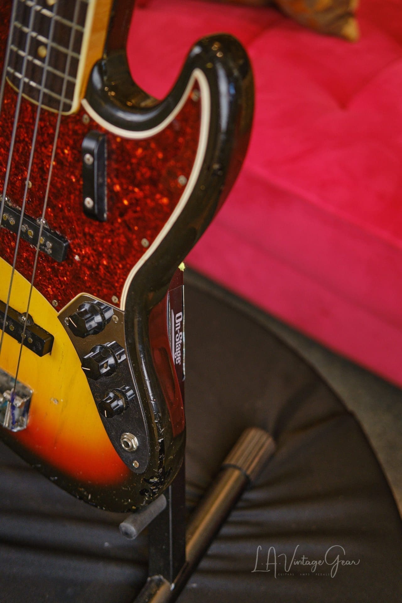 1966 Fender Jazz Bass - With OHSC, Covers, and Lollipop Tuners! - Image 6
