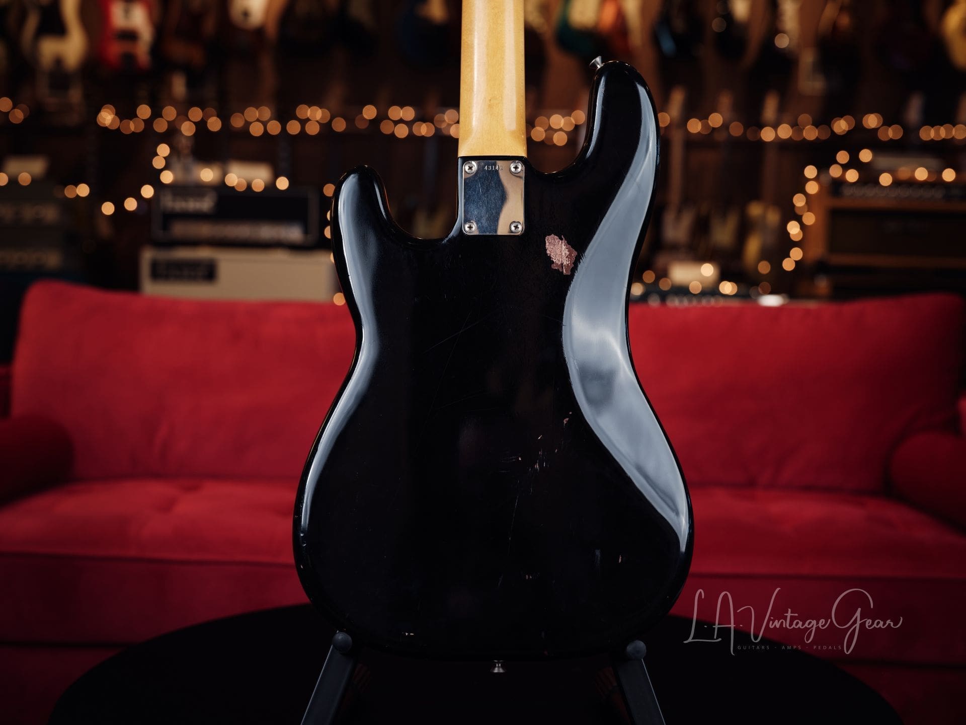 1960 Fender Precision Bass - Refinished in Black! - Image 14