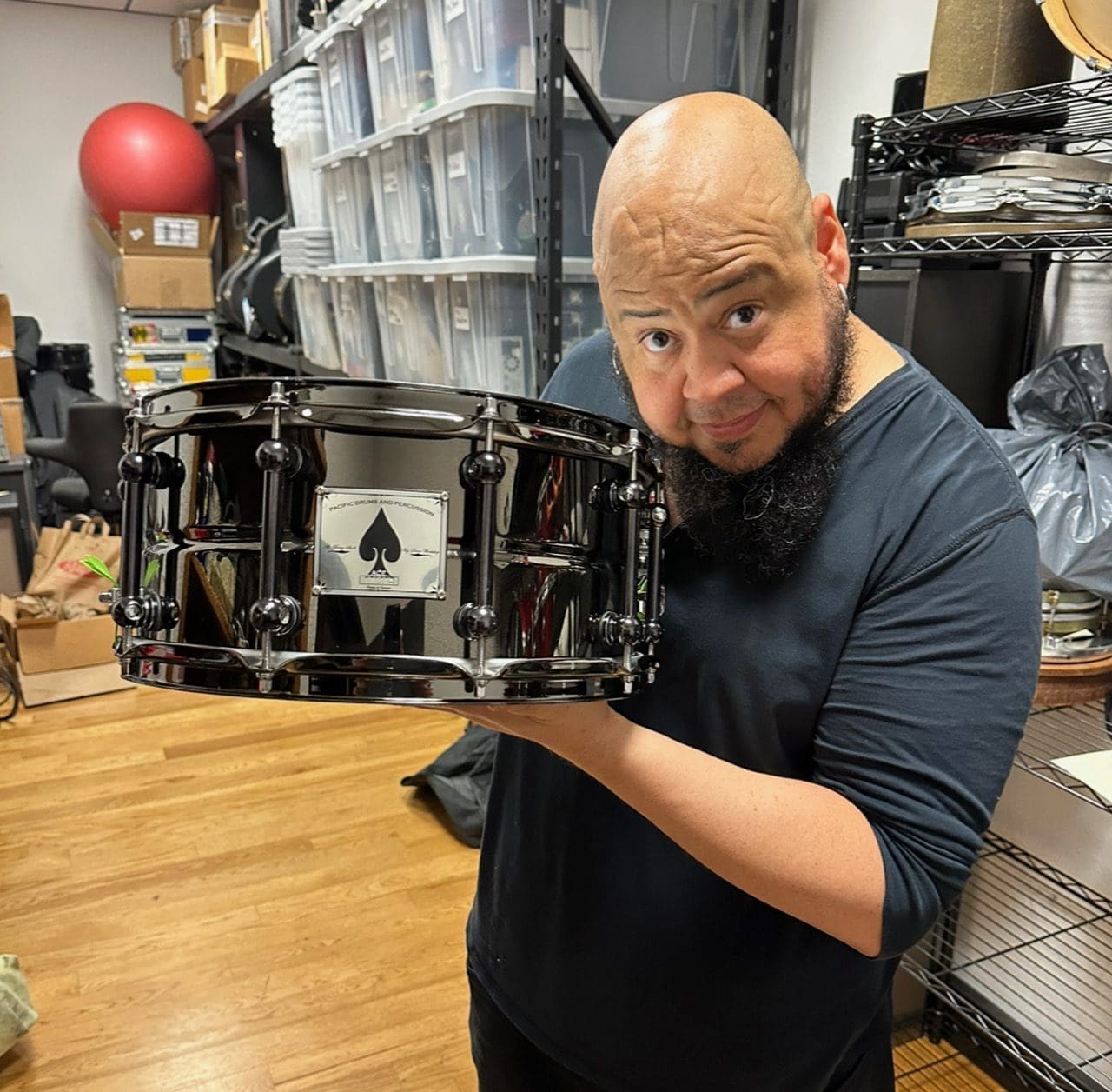 Pacific Drums and Percussion Drum Workshop Brass 6"x14" - Owned by Abe Laboriel Jr and Played with Paul McCartney !