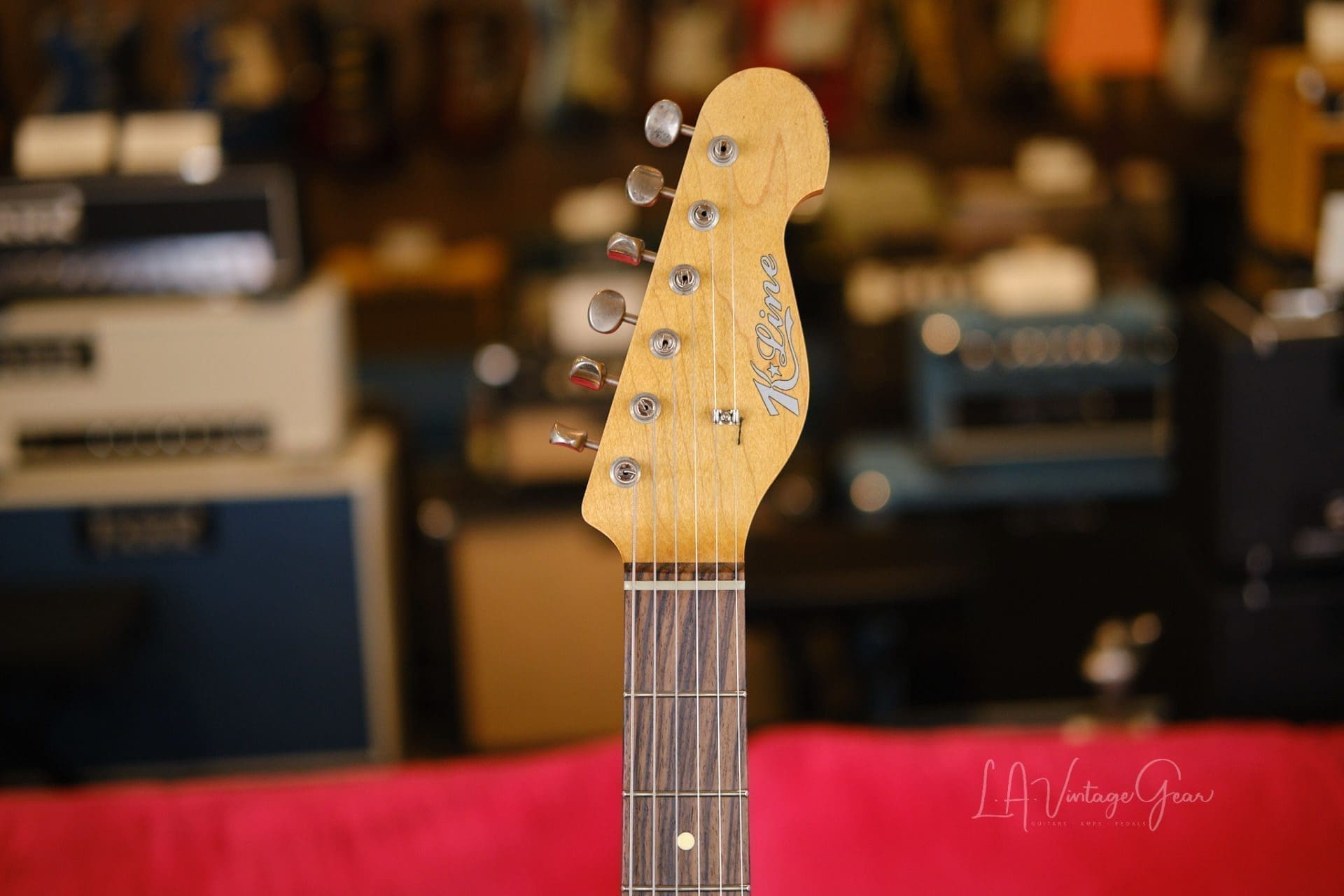 K-Line San Bernardino Jazz-Style Electric Guitar - In a Relic Firemist Gold Finish #030556 - Image 8