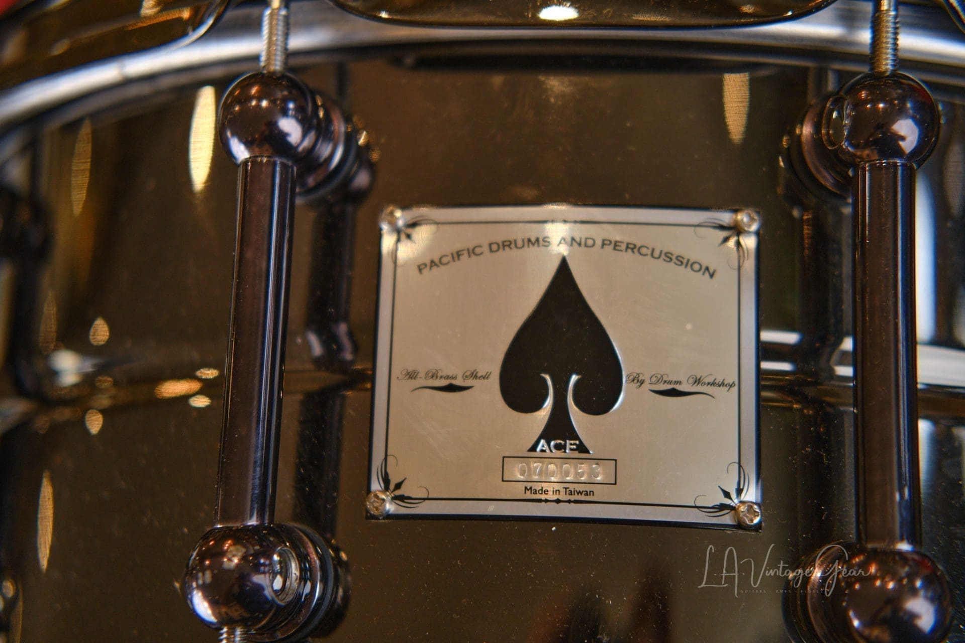 Pacific Drums and Percussion Drum Workshop Brass 6"x14" - Owned by Abe Laboriel Jr and Played with Paul McCartney ! - Image 3
