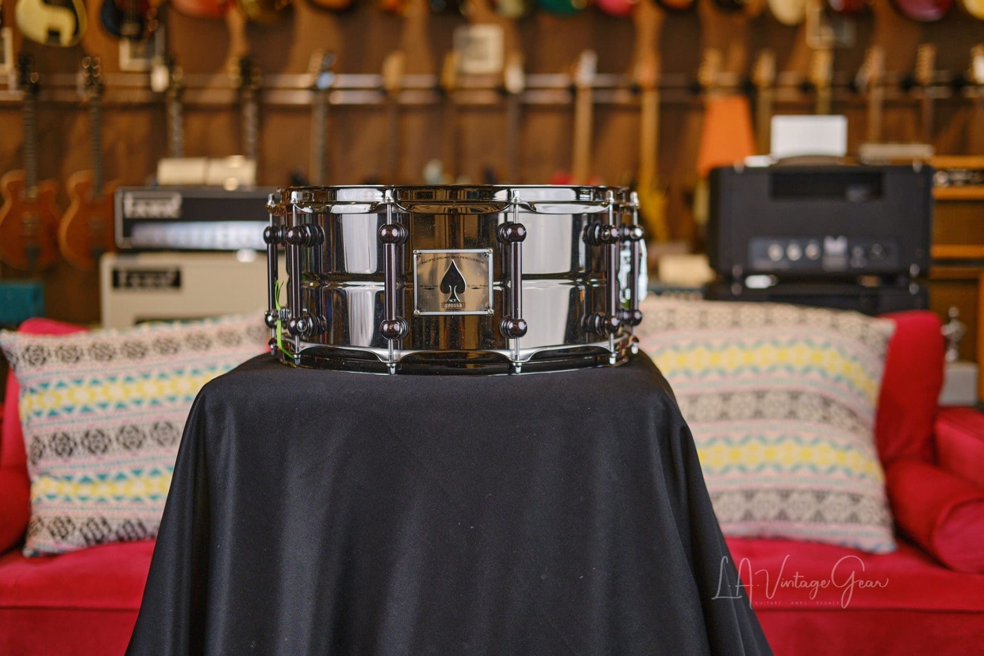 Pacific Drums and Percussion Drum Workshop Brass 6"x14" - Owned by Abe Laboriel Jr and Played with Paul McCartney ! - Image 7