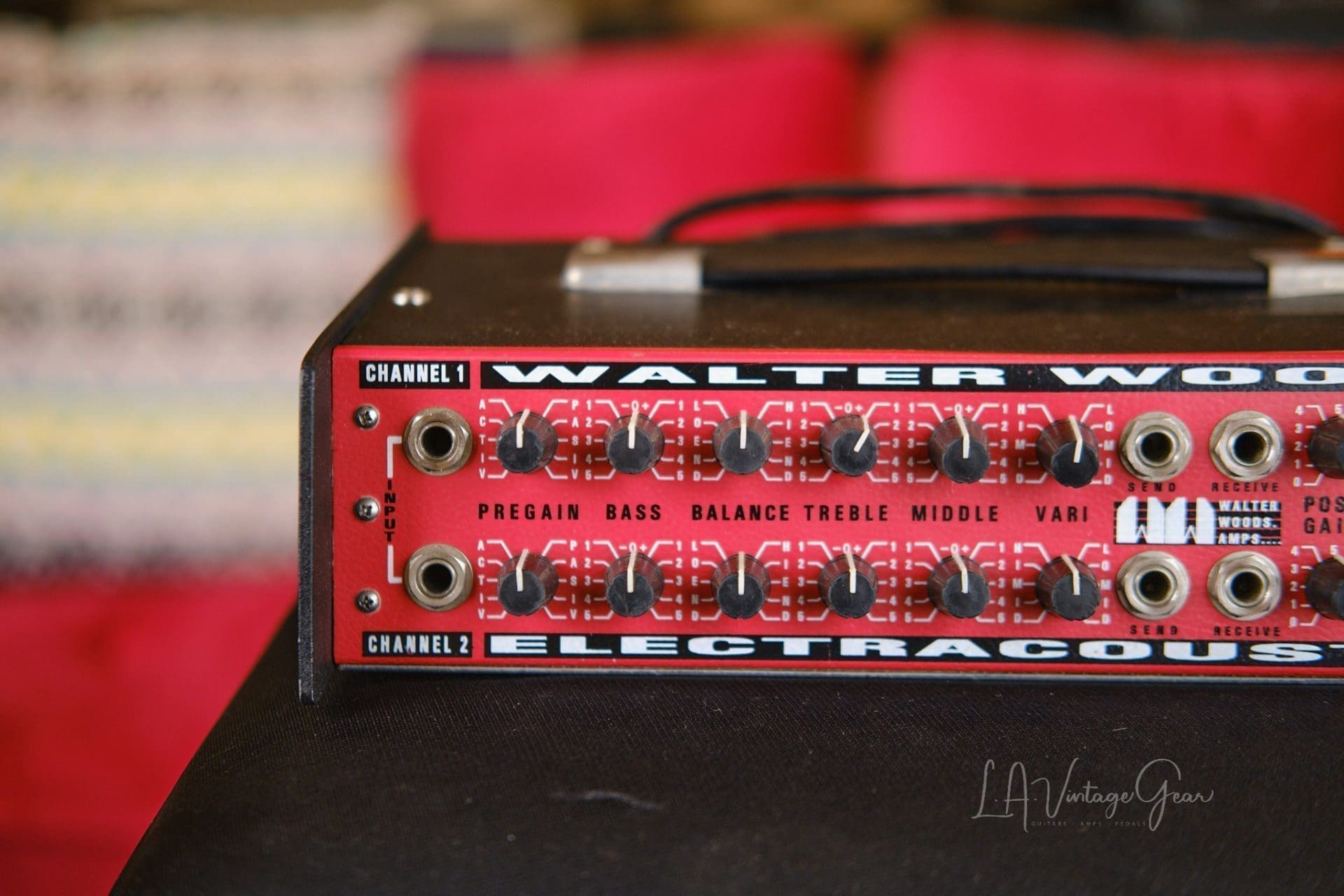 Walter Woods MI-200-8 Electracoustic Bass Amp - Recently Serviced by Valley Sound - Green Power Light! - Image 2