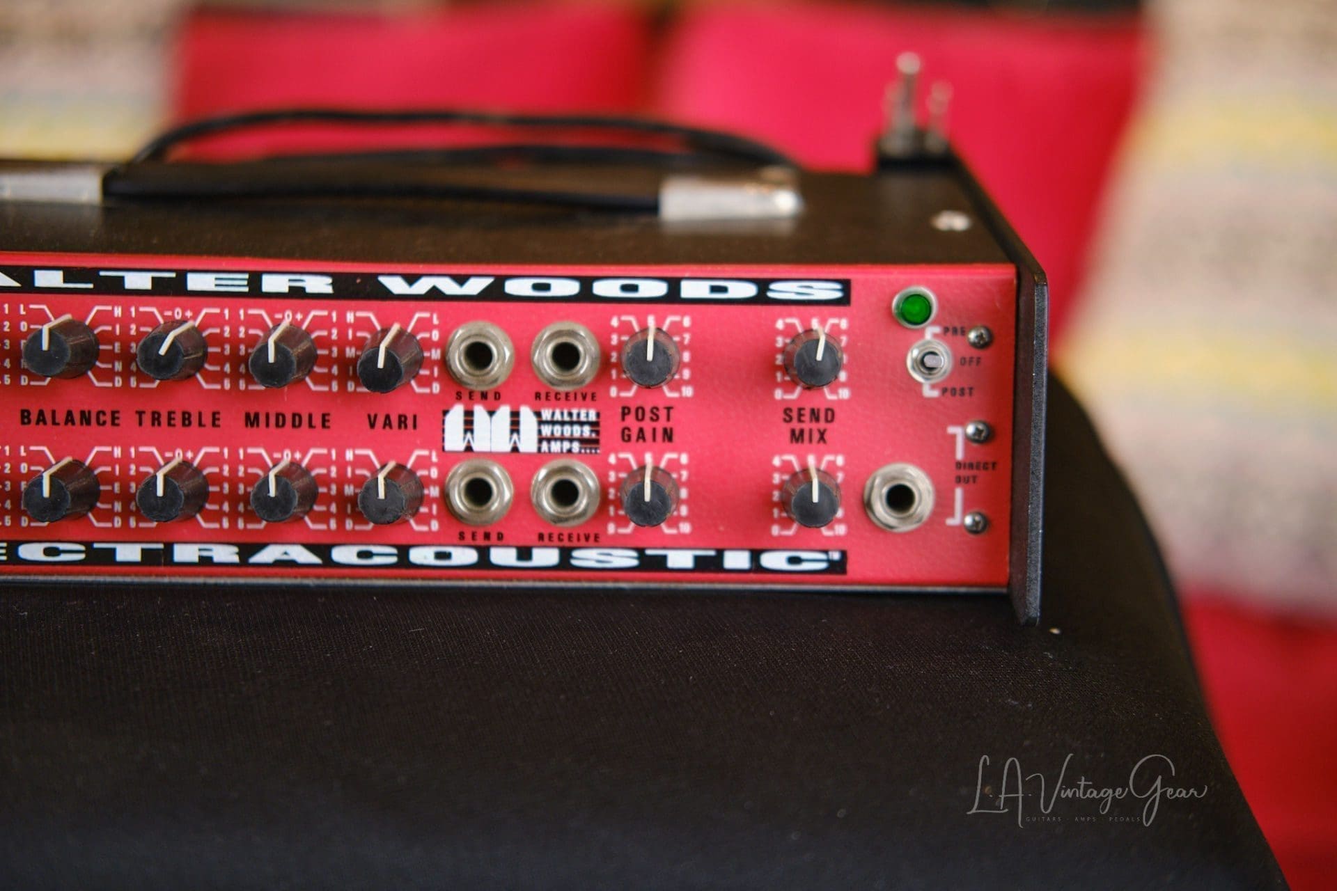 Walter Woods MI-200-8 Electracoustic Bass Amp - Recently Serviced by Valley Sound - Green Power Light! - Image 3