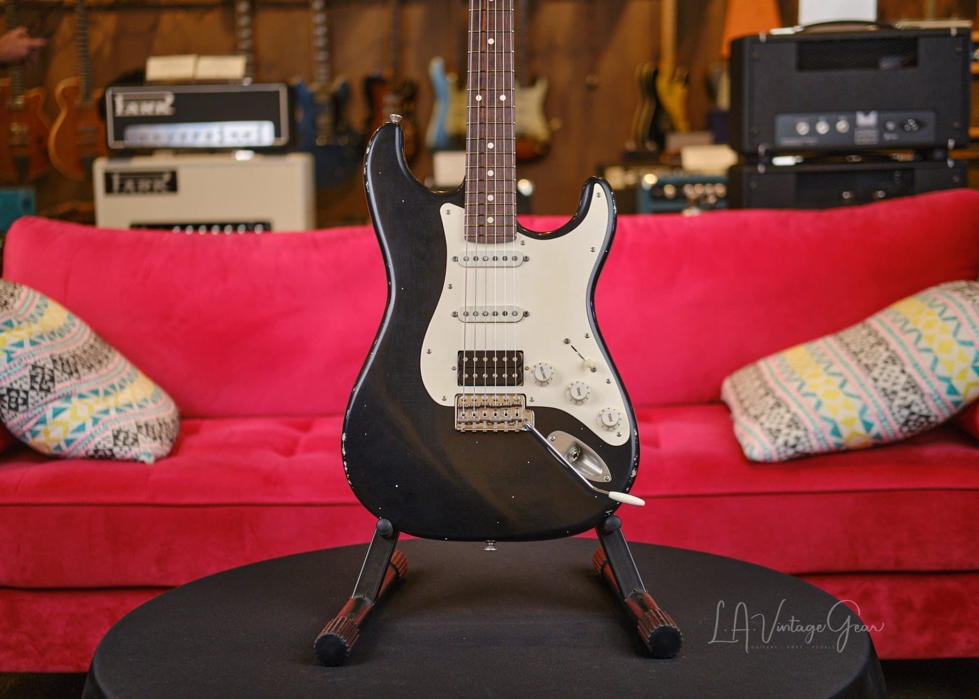 Xotic XSC2 S-Style Relic'd Electric Guitar - Black Finish & RW Fingerboard #3075- New Build! - Image 2