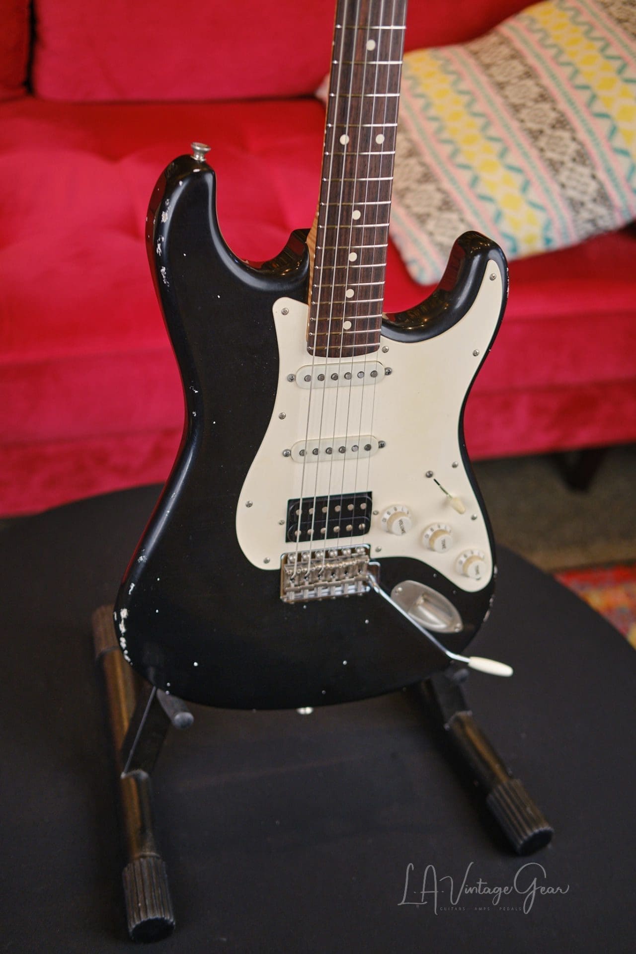 Xotic XSC2 S-Style Relic'd Electric Guitar - Black Finish & RW Fingerboard #3075- New Build! - Image 3
