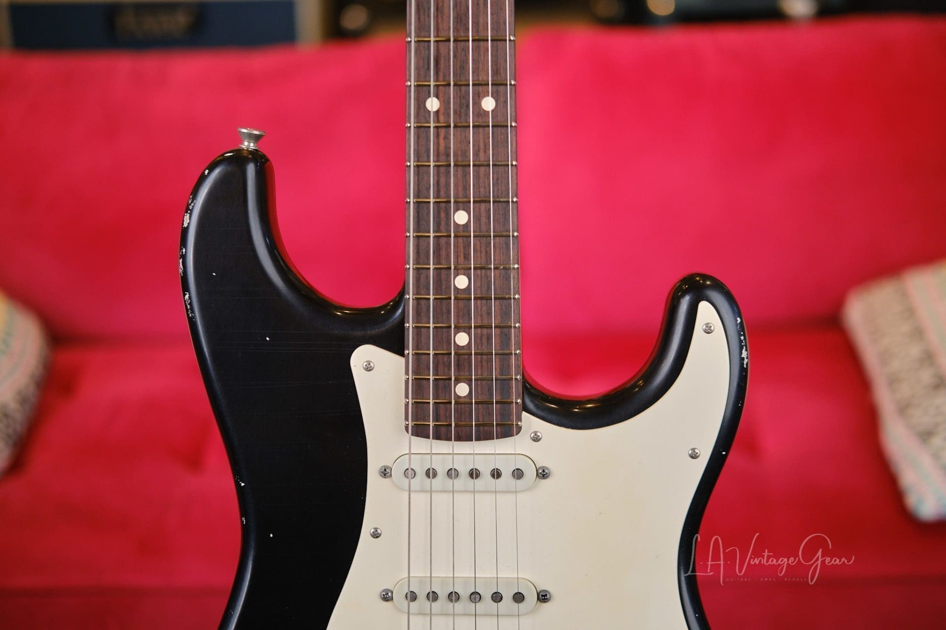 Xotic XSC2 S-Style Relic'd Electric Guitar - Black Finish & RW Fingerboard #3075- New Build! - Image 4