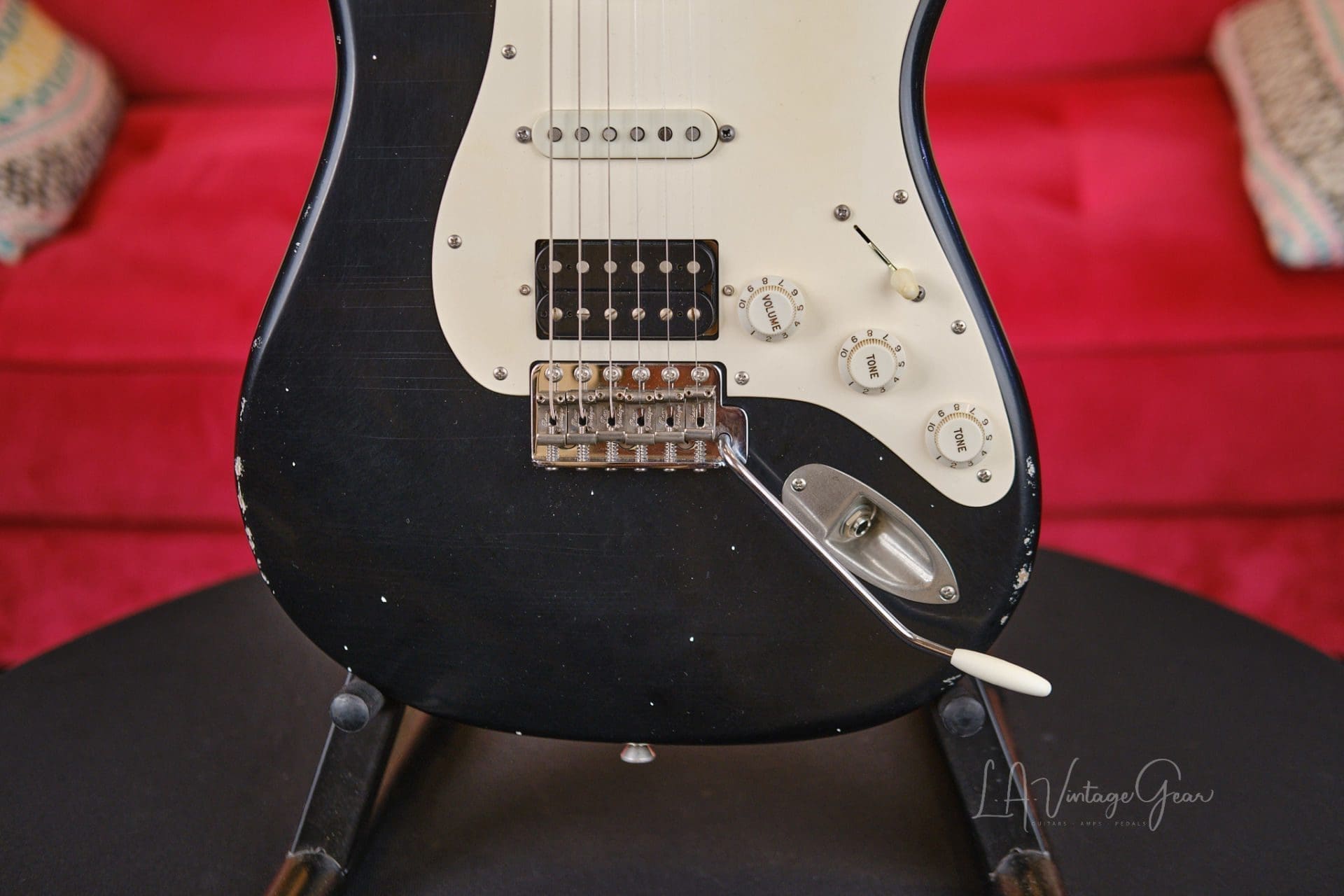 Xotic XSC2 S-Style Relic'd Electric Guitar - Black Finish & RW Fingerboard #3075- New Build! - Image 5