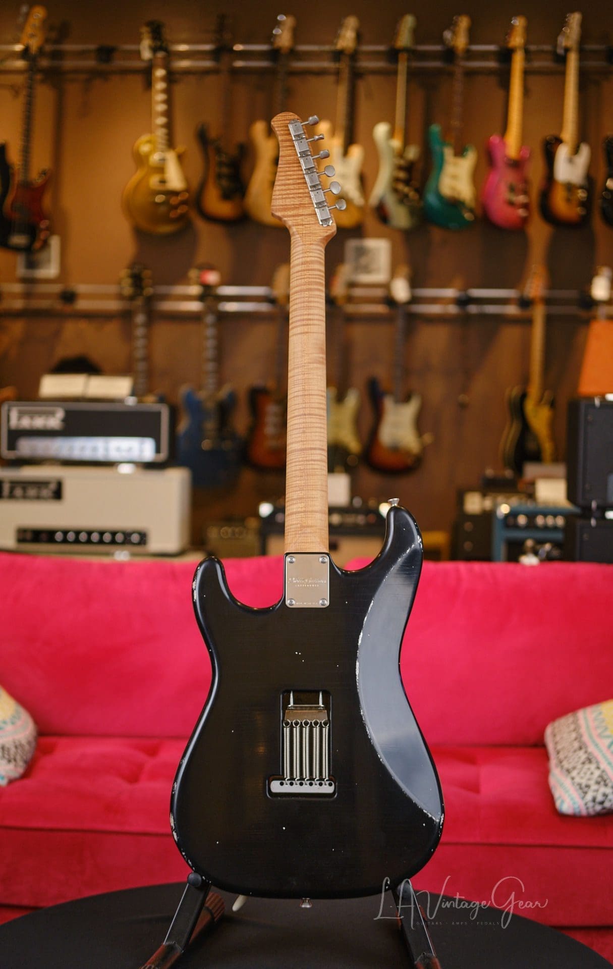 Xotic XSC2 S-Style Relic'd Electric Guitar - Black Finish & RW Fingerboard #3075- New Build! - Image 7