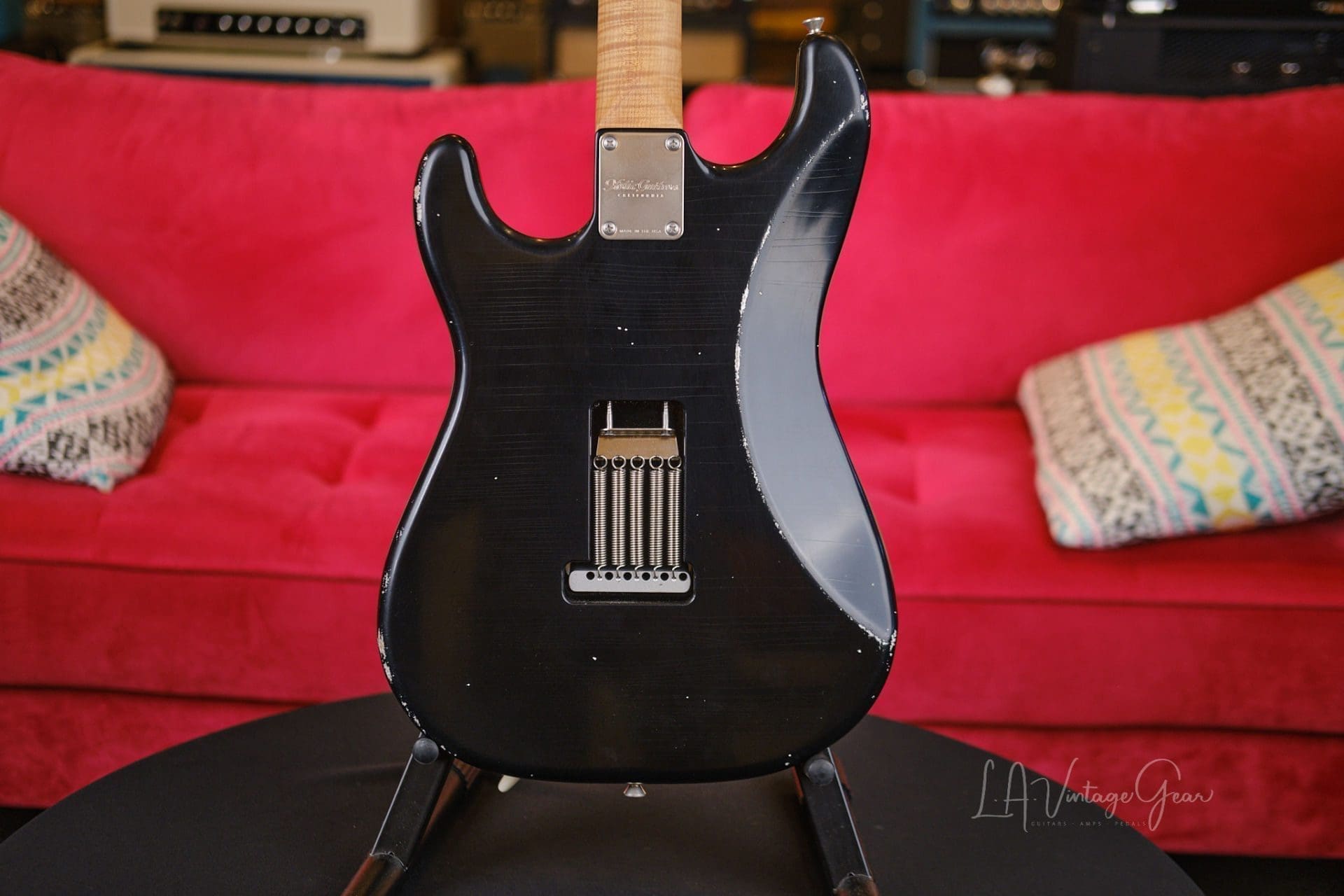 Xotic XSC2 S-Style Relic'd Electric Guitar - Black Finish & RW Fingerboard #3075- New Build! - Image 10