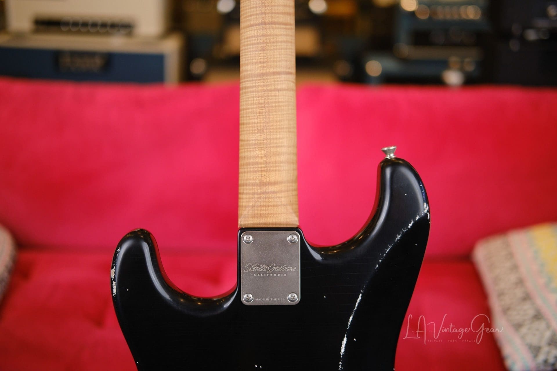 Xotic XSC2 S-Style Relic'd Electric Guitar - Black Finish & RW Fingerboard #3075- New Build! - Image 9