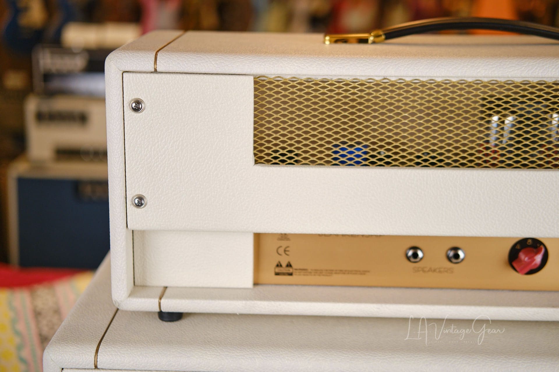 Blankenship JTM 45 in a Kerry Wright Head Shell and Kerry Wright 4x12 Cabinet - Loaded with Vintage 1970 Pre Rola Celestion 25w Greenbacks! - Image 17