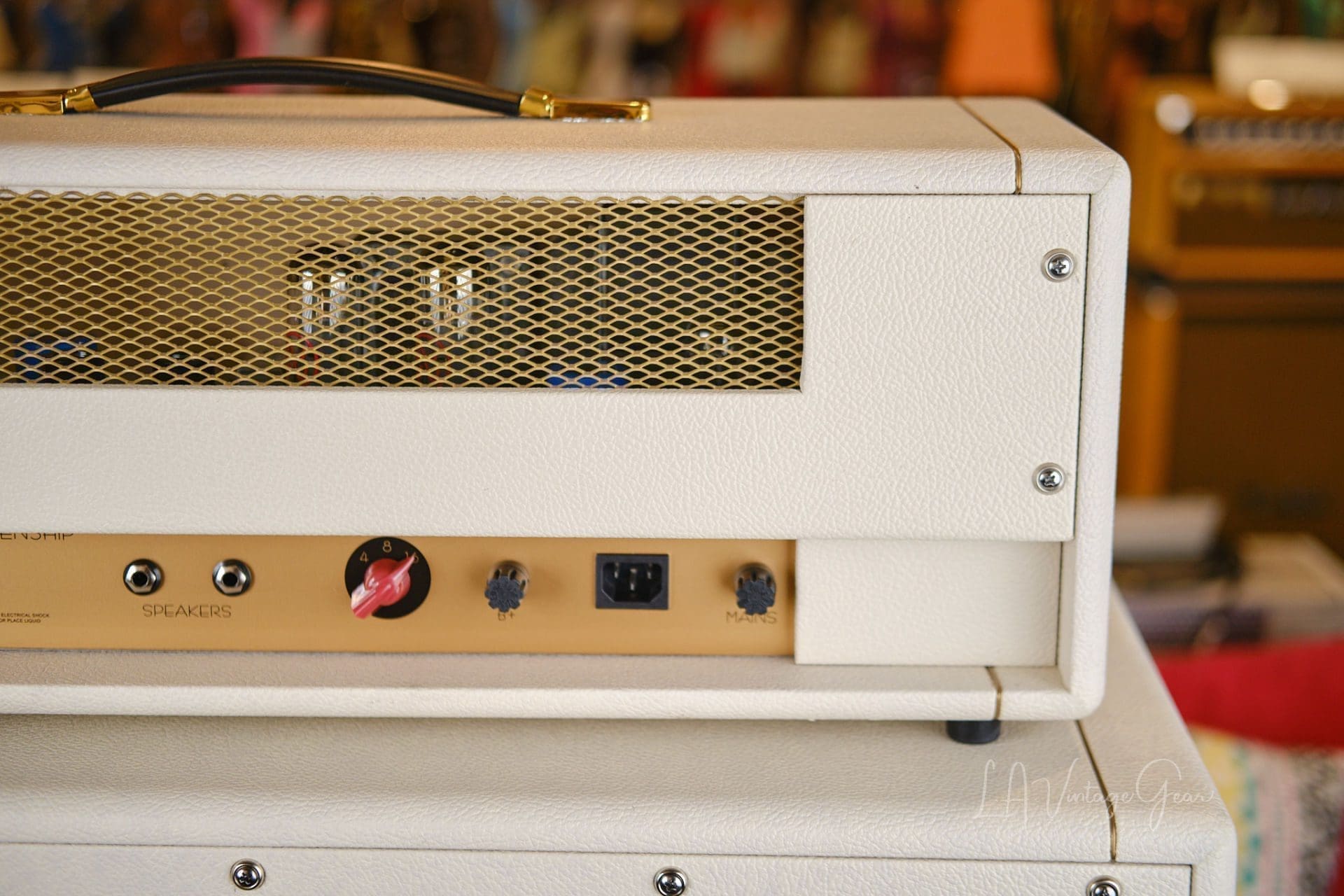 Blankenship JTM 45 in a Kerry Wright Head Shell and Kerry Wright 4x12 Cabinet - Loaded with Vintage 1970 Pre Rola Celestion 25w Greenbacks! - Image 20