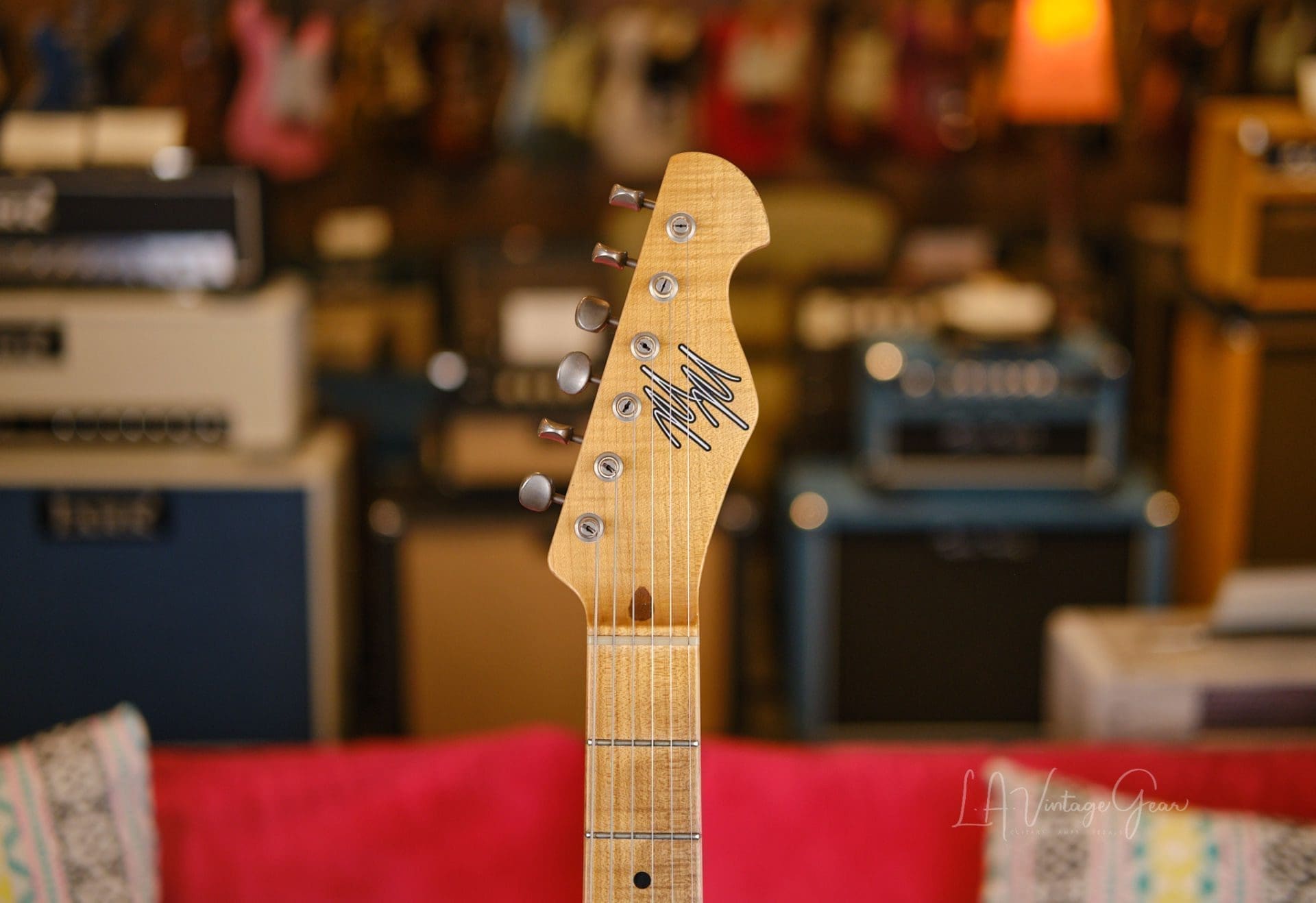 Mario Martin "Model T" Electric Guitar - Relic'd Vintage Amber Finish & Budz 543 Pickups! - Image 5