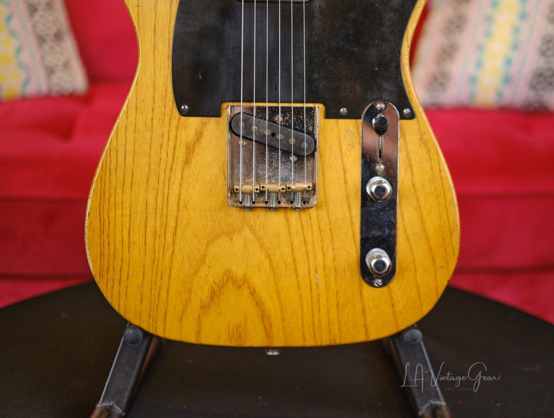 Mario Martin "Model T" Electric Guitar - Relic'd Vintage Amber Finish & Budz 543 Pickups! - Image 4