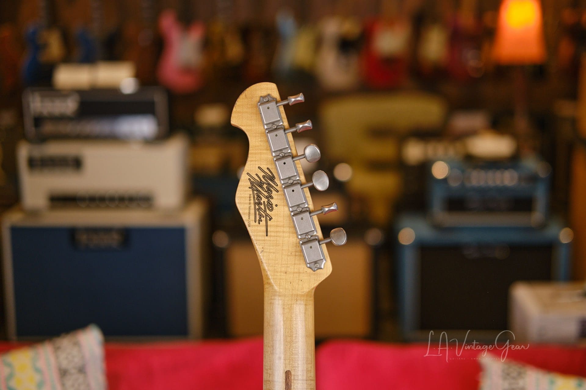 Mario Martin "Model T" Electric Guitar - Relic'd Vintage Amber Finish & Budz 543 Pickups! - Image 9