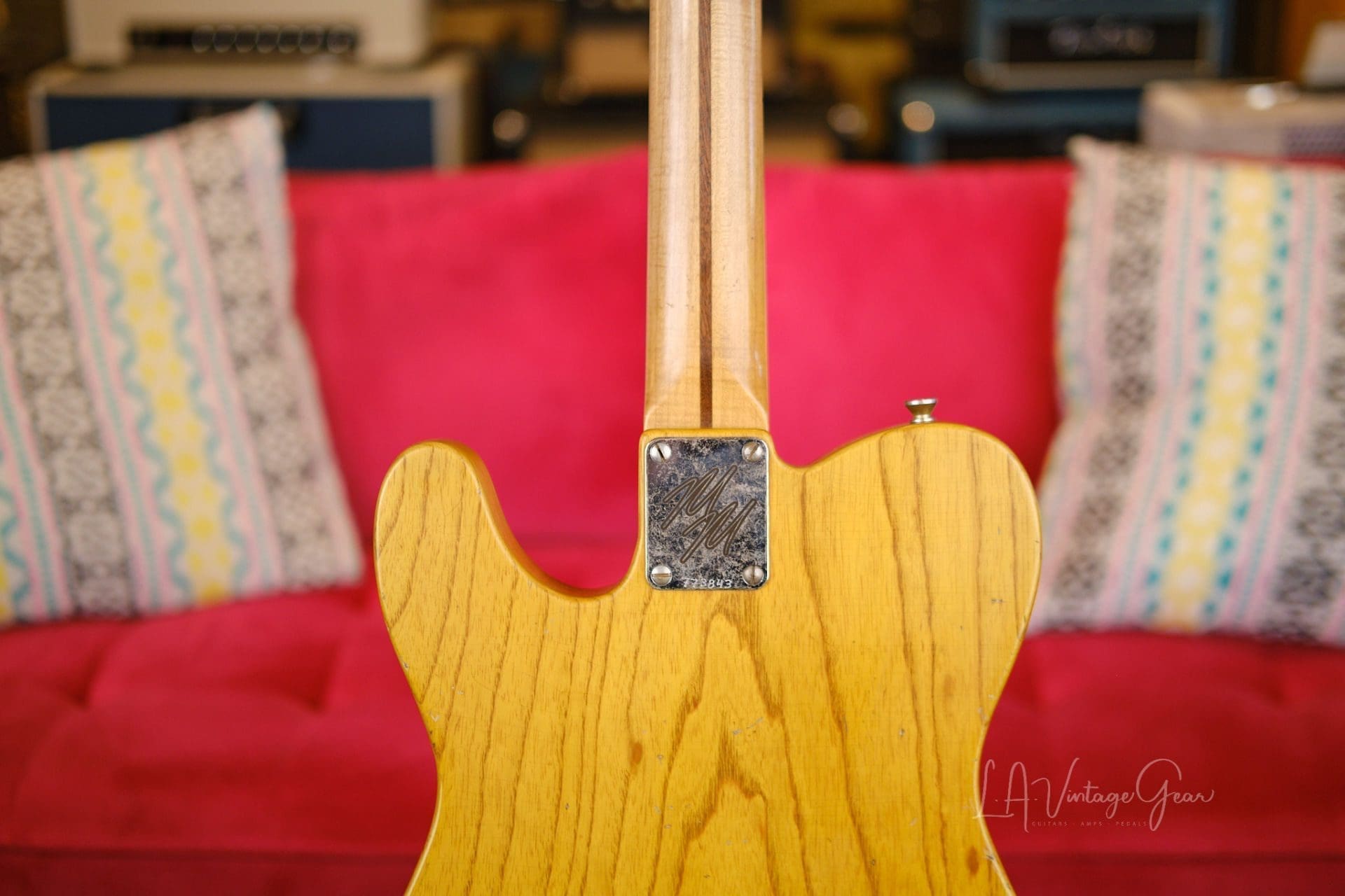 Mario Martin "Model T" Electric Guitar - Relic'd Vintage Amber Finish & Budz 543 Pickups! - Image 7