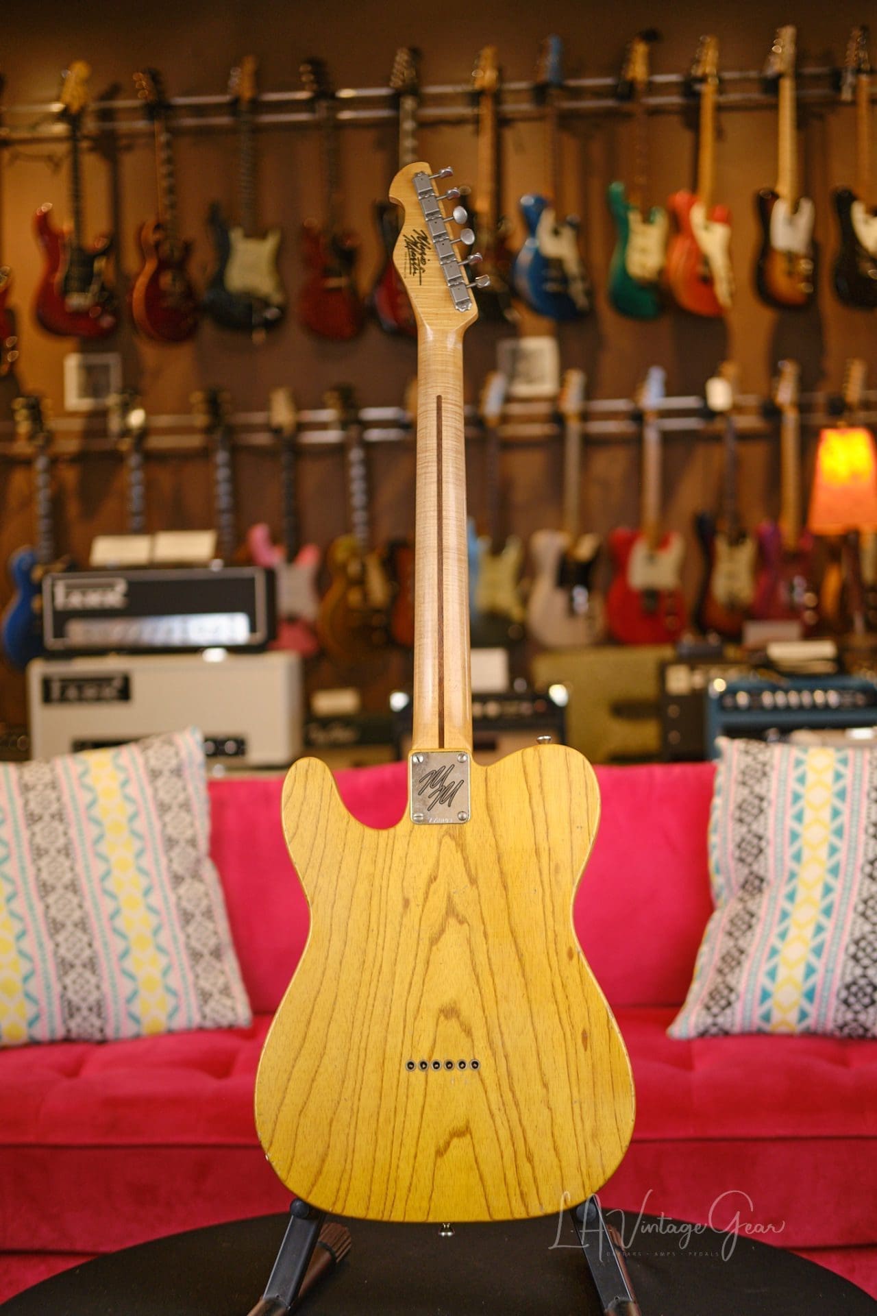 Mario Martin "Model T" Electric Guitar - Relic'd Vintage Amber Finish & Budz 543 Pickups! - Image 6