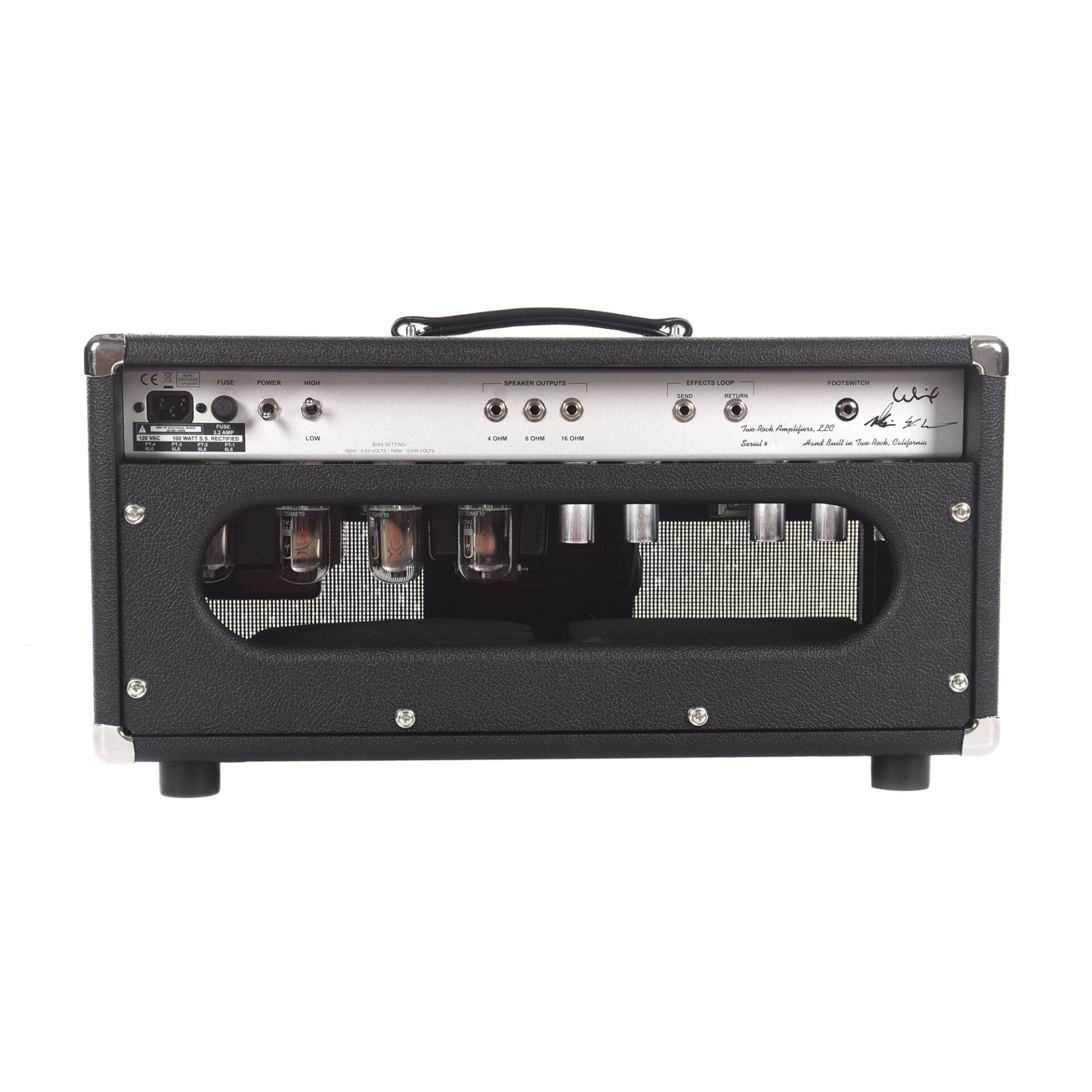 Two Rock Silver Sterling 100 Watt Head - Black Bronco Tolex - Image 3