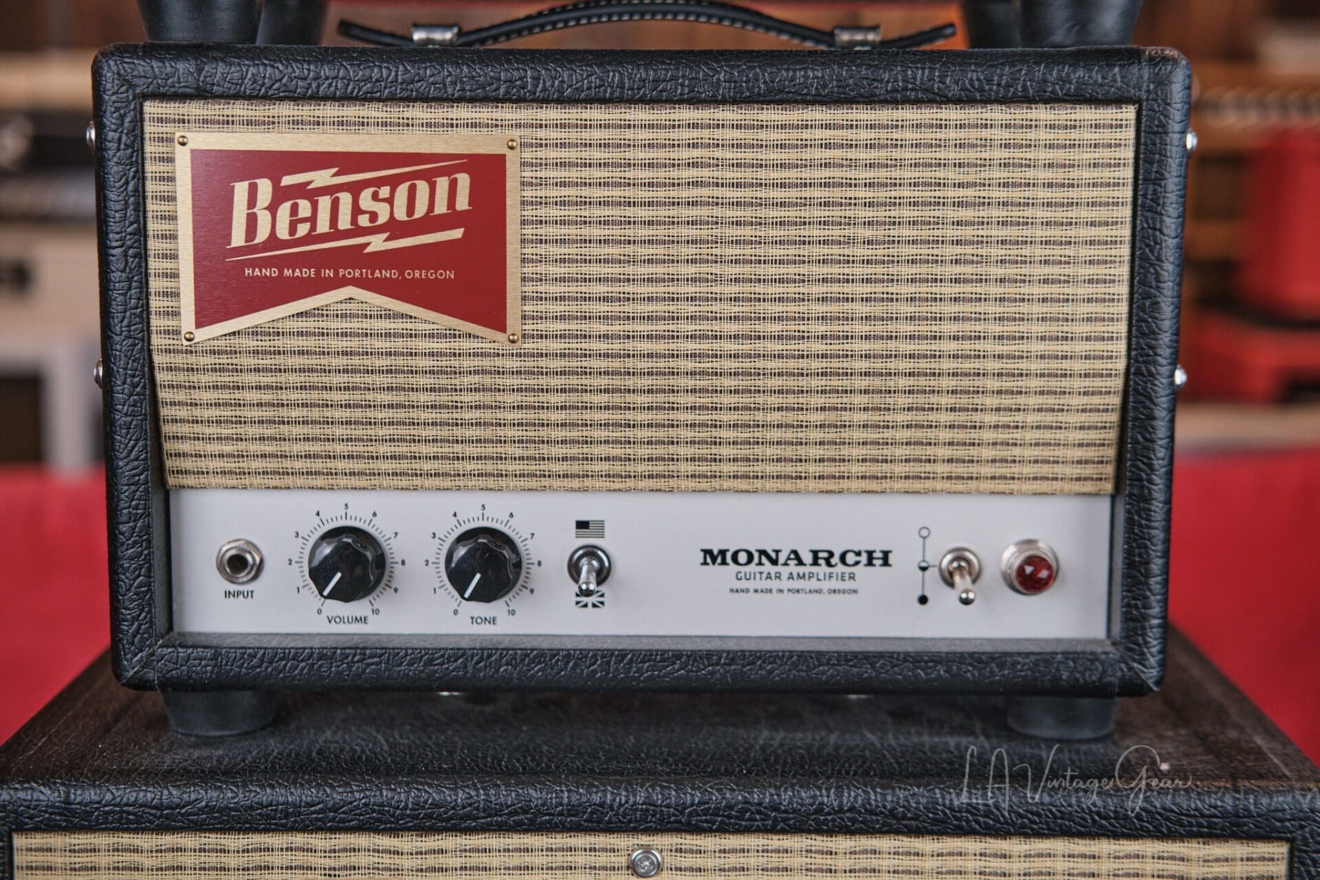 Benson Monarch Head and Cab with Tall Bird Reverb Tank - Owner's Personal Amp Barely Played! - Image 3