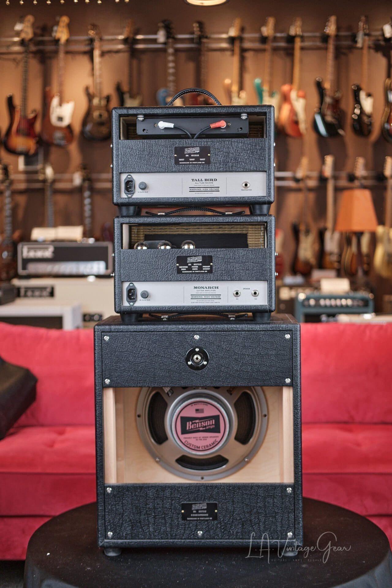 Benson Monarch Head and Cab with Tall Bird Reverb Tank - Owner's Personal Amp Barely Played! - Image 5
