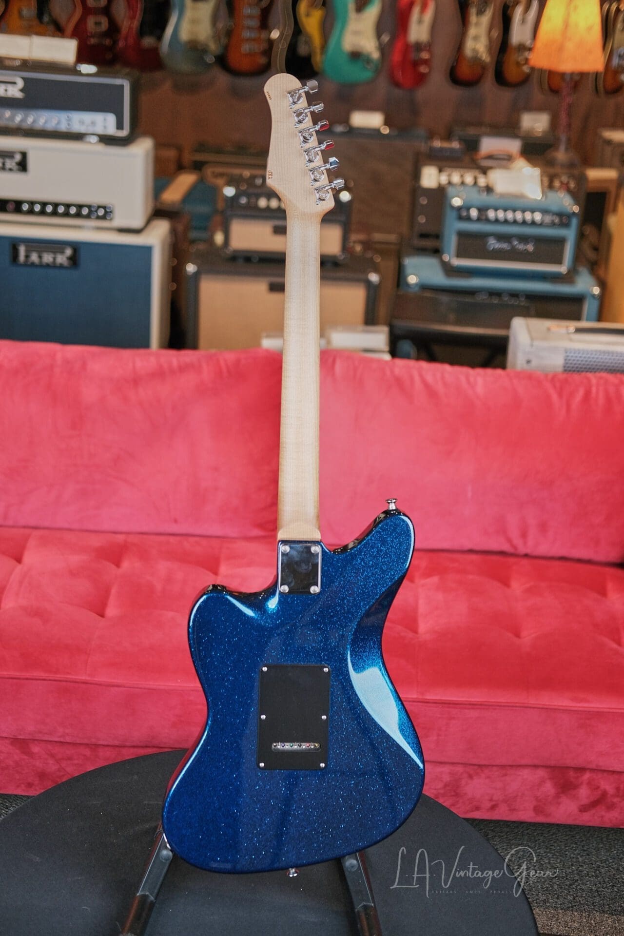 Suhr Custom Classic JM - In Blue Sparkle with Hard Shell Case! - Image 6