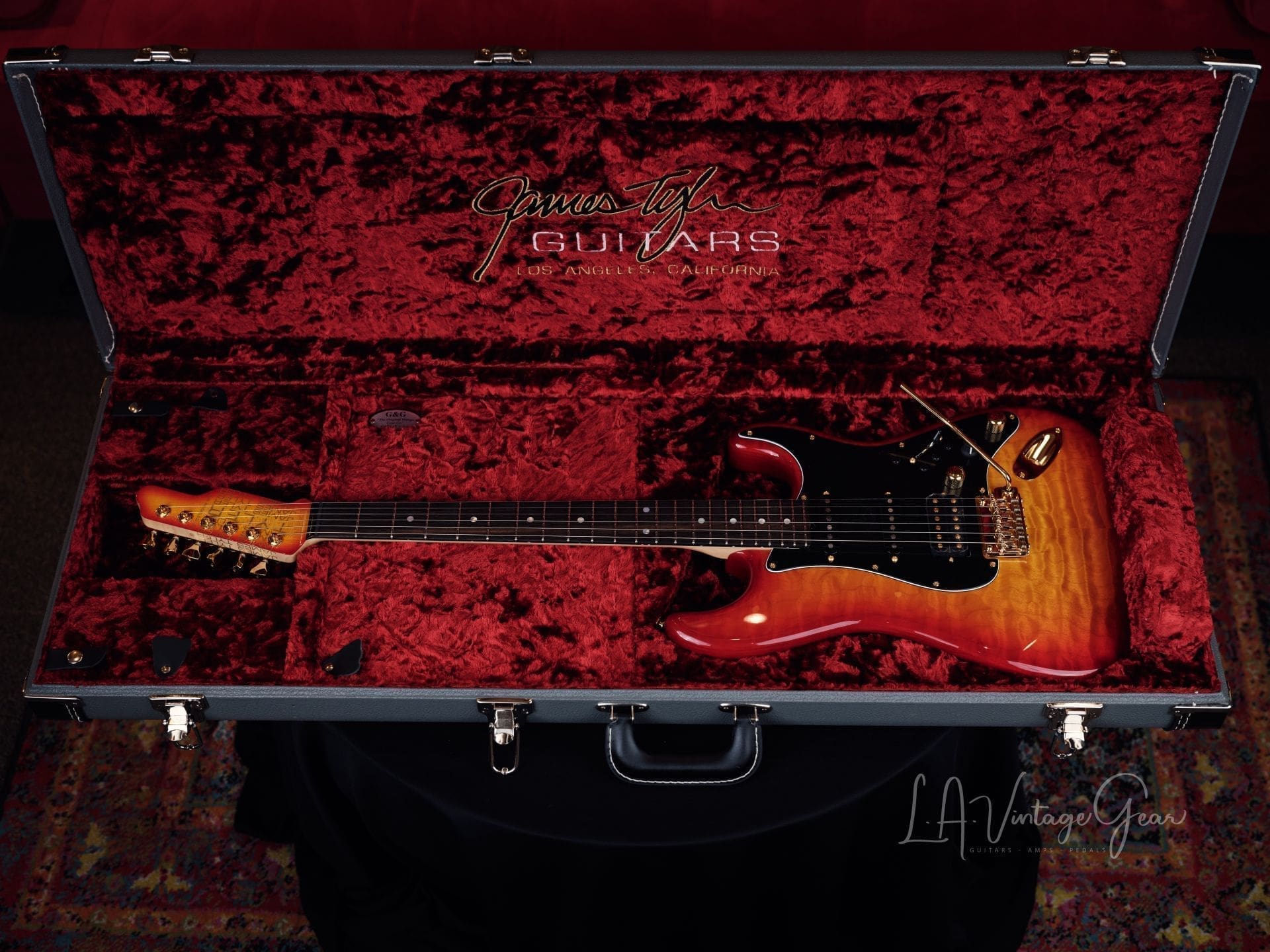 James Tyler Classic S-Style Electric Guitar in a Cherry Sunburst Finish-Brand New! - Image 14