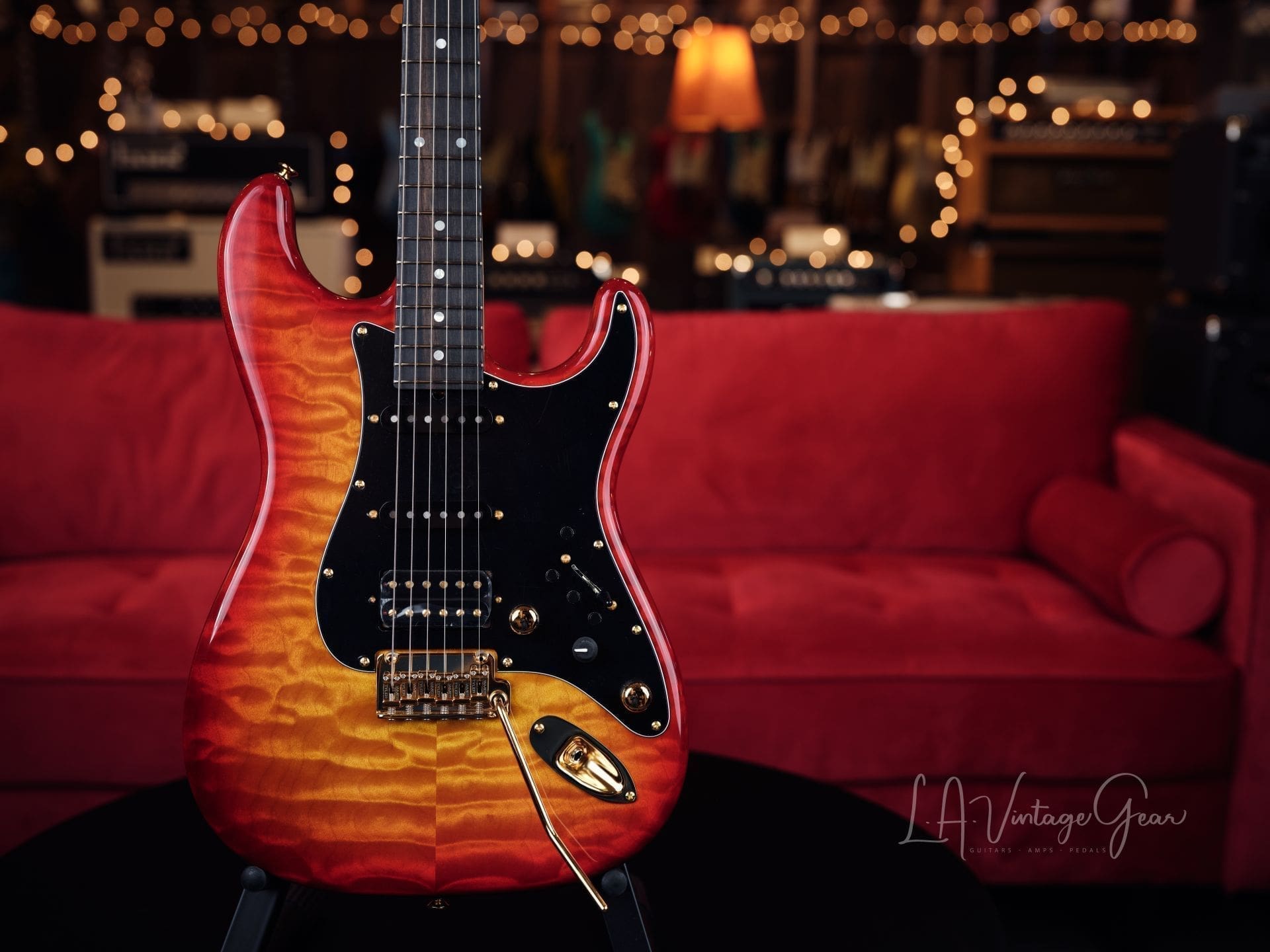 James Tyler Classic S-Style Electric Guitar in a Cherry Sunburst Finish-Brand New! - Image 2