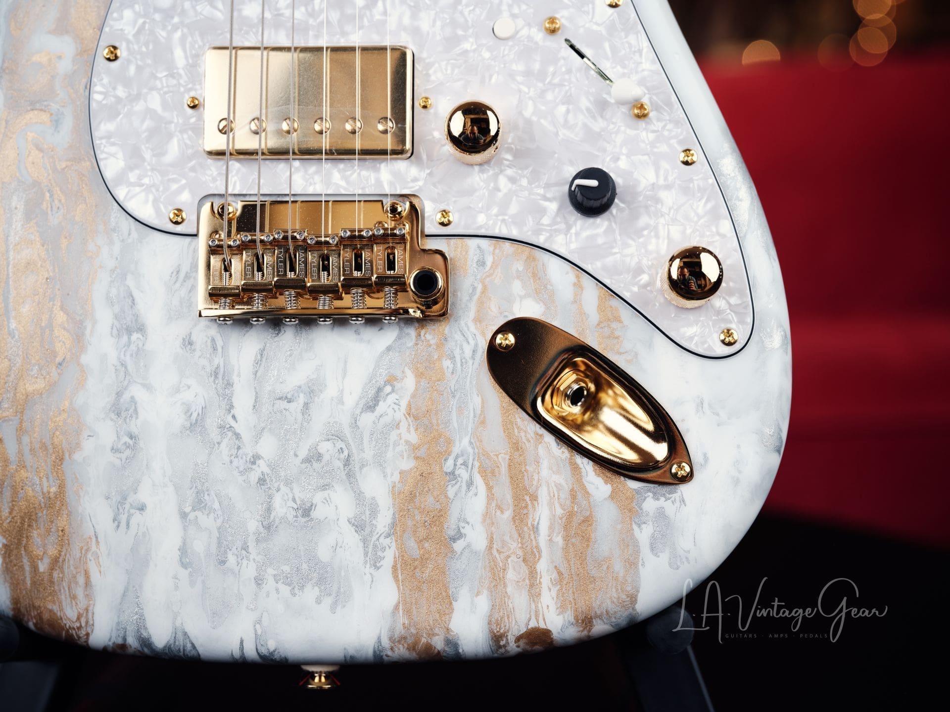 James Tyler Classic S-Style Electric Guitar-New in White Shmear! - Image 8
