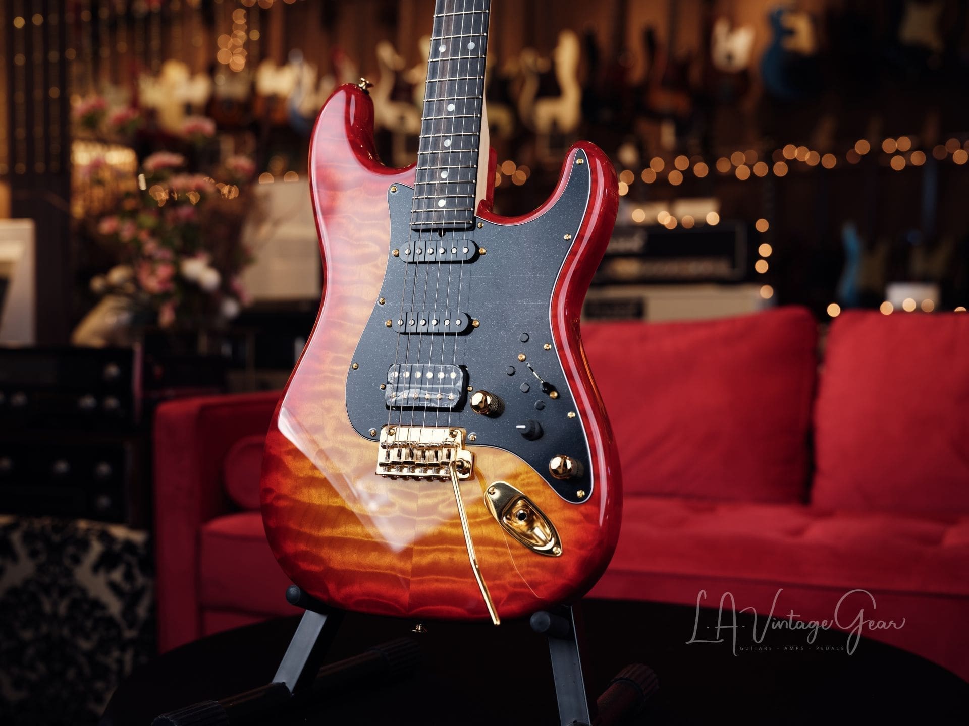 James Tyler Classic S-Style Electric Guitar in a Cherry Sunburst Finish-Brand New! - Image 4
