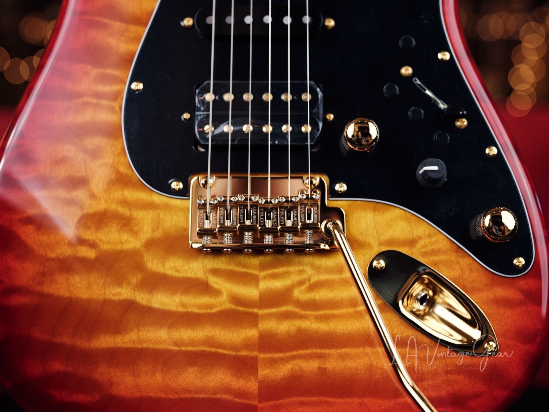 James Tyler Classic S-Style Electric Guitar in a Cherry Sunburst Finish-Brand New! - Image 7