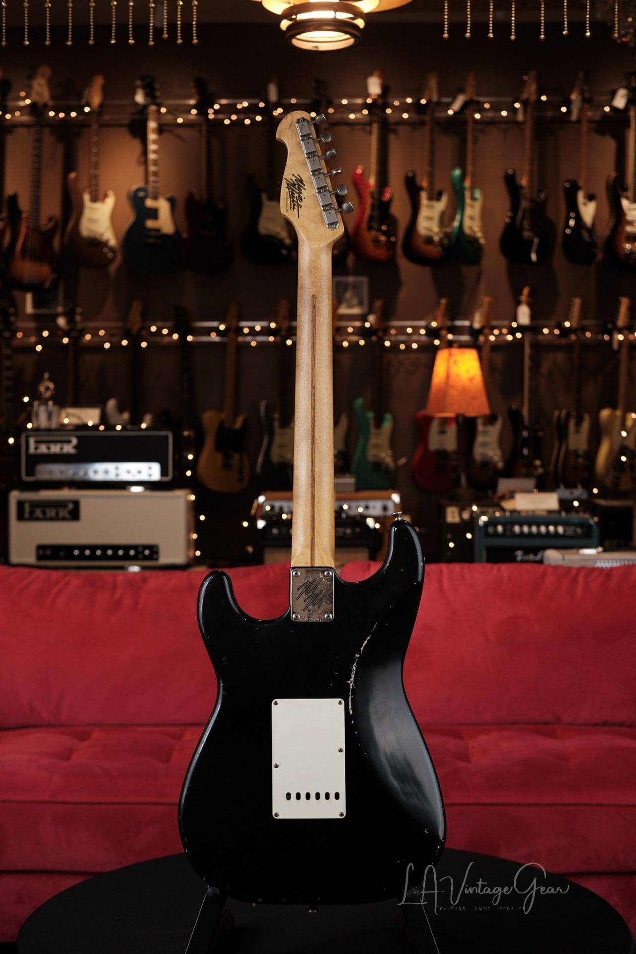 Mario Martin "Model S" Electric Guitar - Relic'd Black Finish & Arcane Pickups! - Image 7