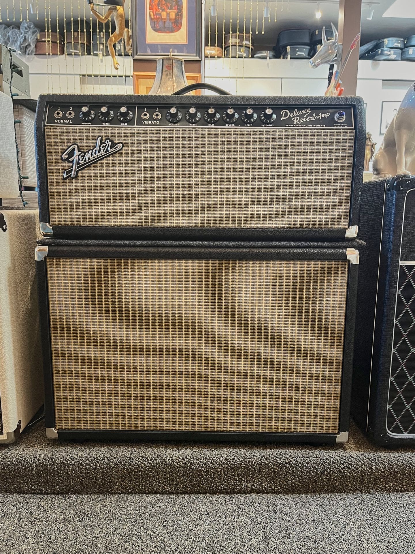 1966 Fender Deluxe Reverb - Converted to Head and Cab by Kerry Wright! - Image 23