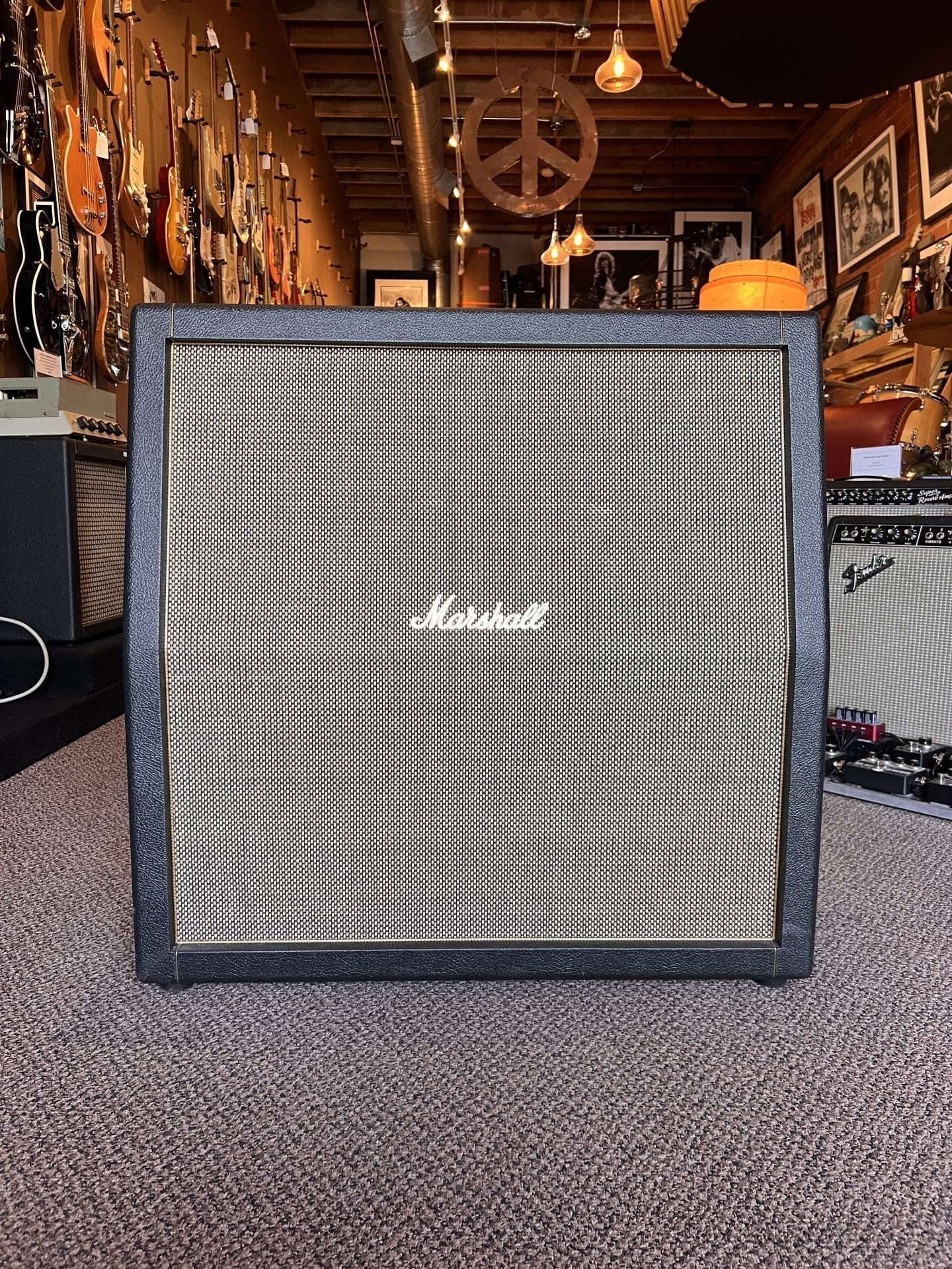 Kerry Wright 4 x 12 Marshall Guitar Speaker Cabinet- Unloaded - Signed - Image 2
